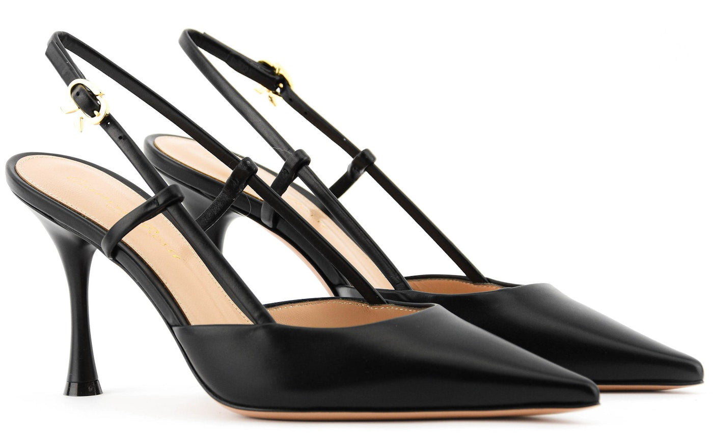 GIANVITO ROSSI RIBBON SLING BLACK