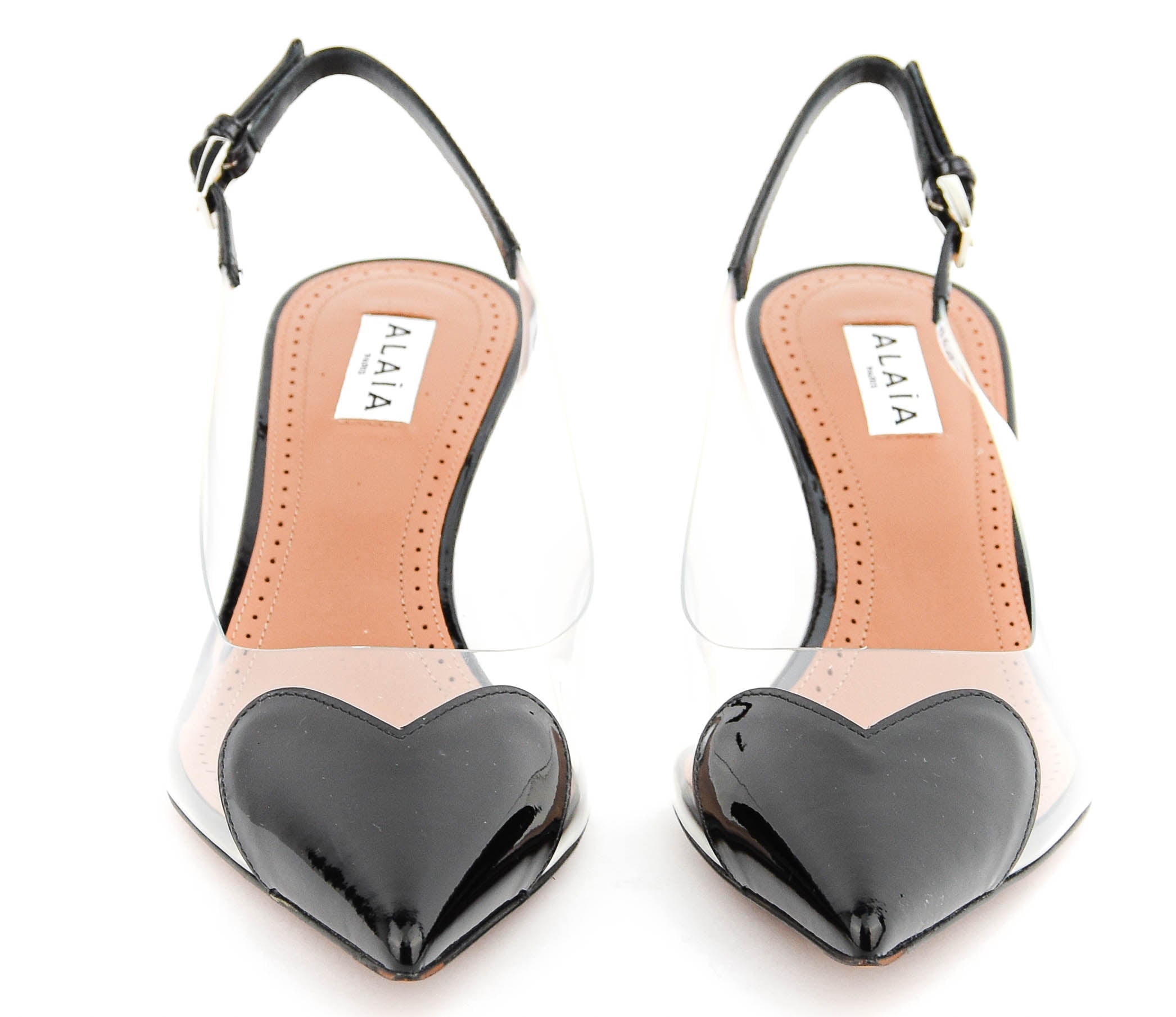 ALAIA LE  COEUR SLINGBACK BLACK