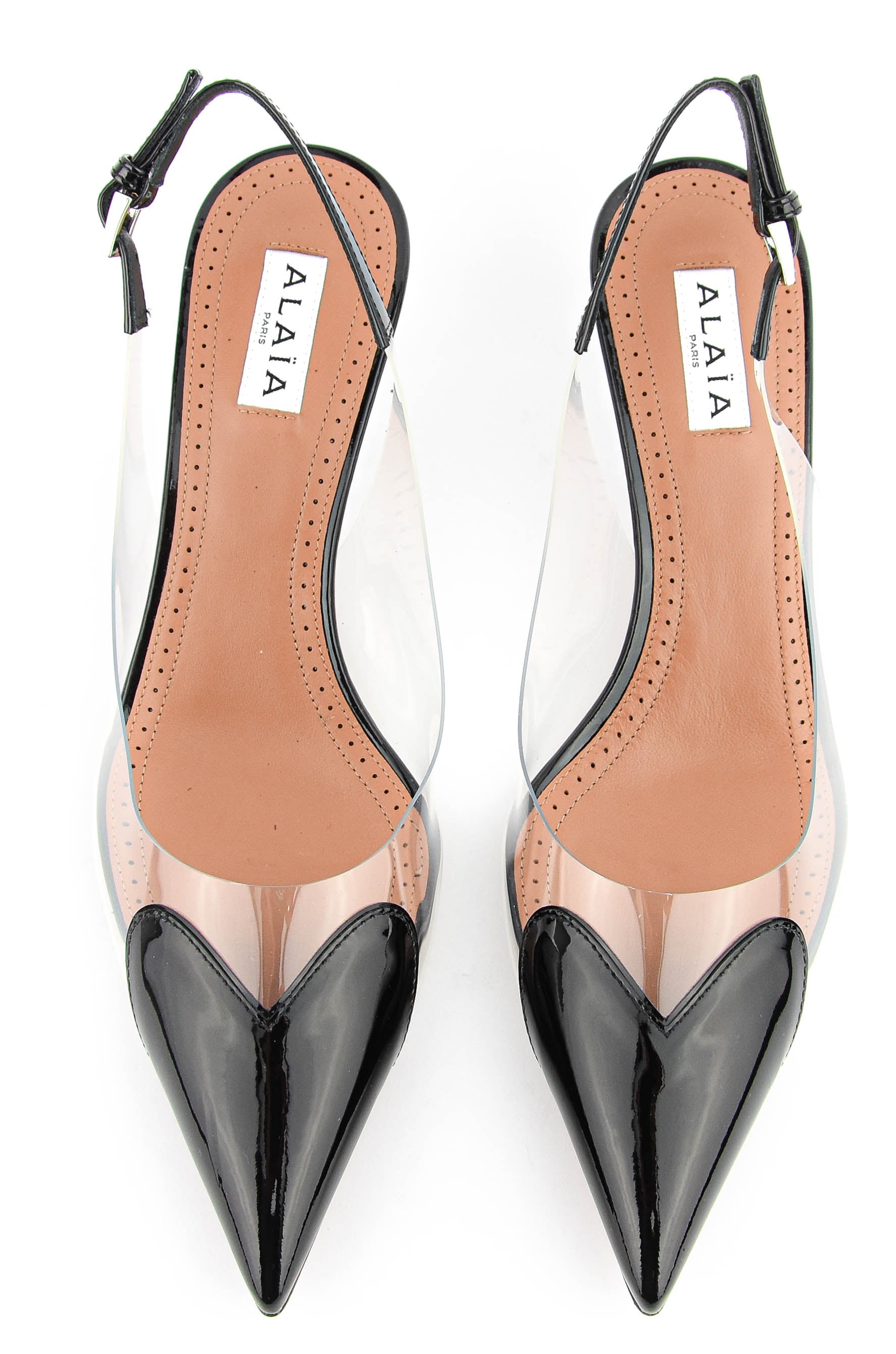 ALAIA LE  COEUR SLINGBACK BLACK