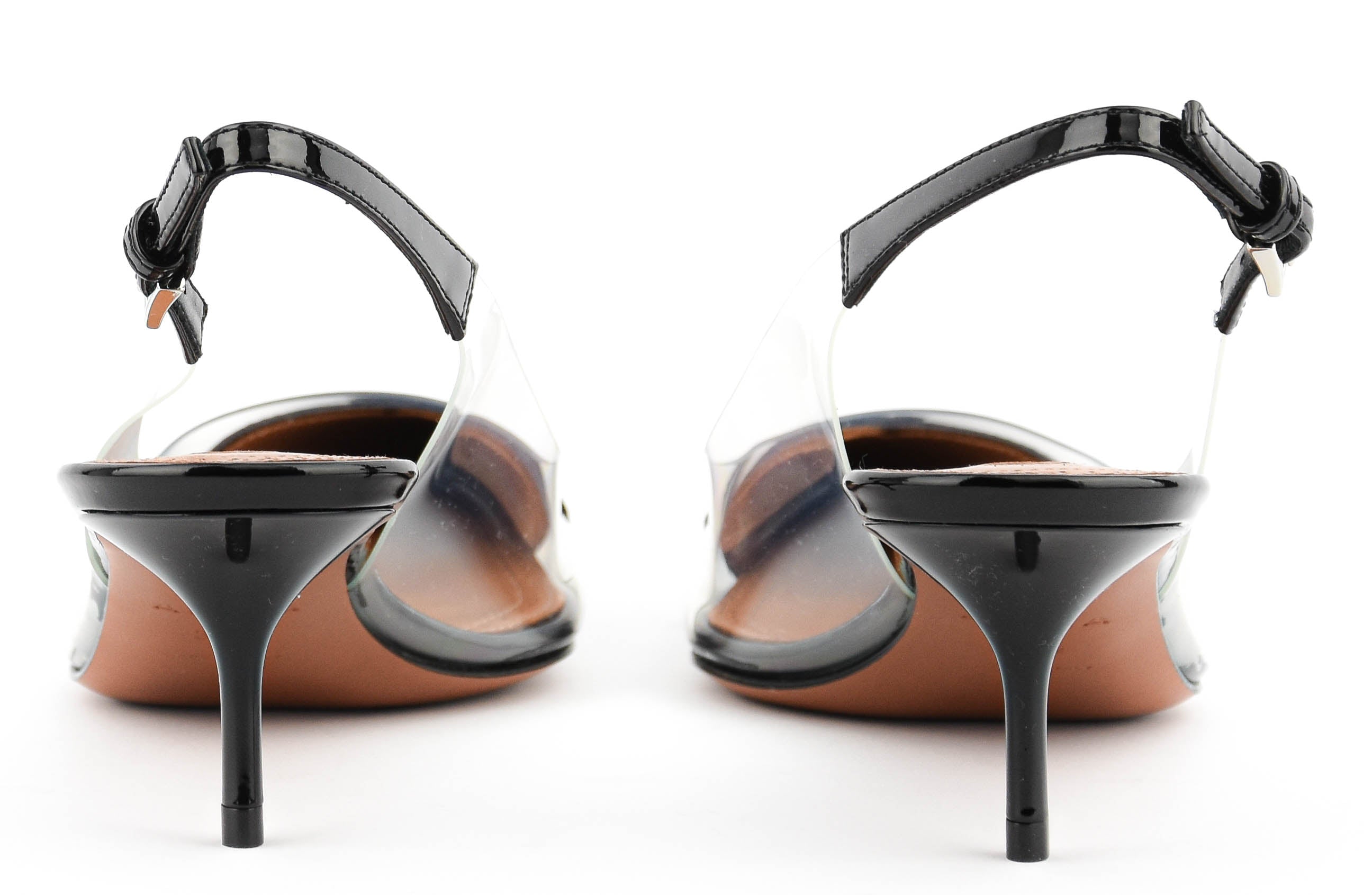 ALAIA LE  COEUR SLINGBACK BLACK