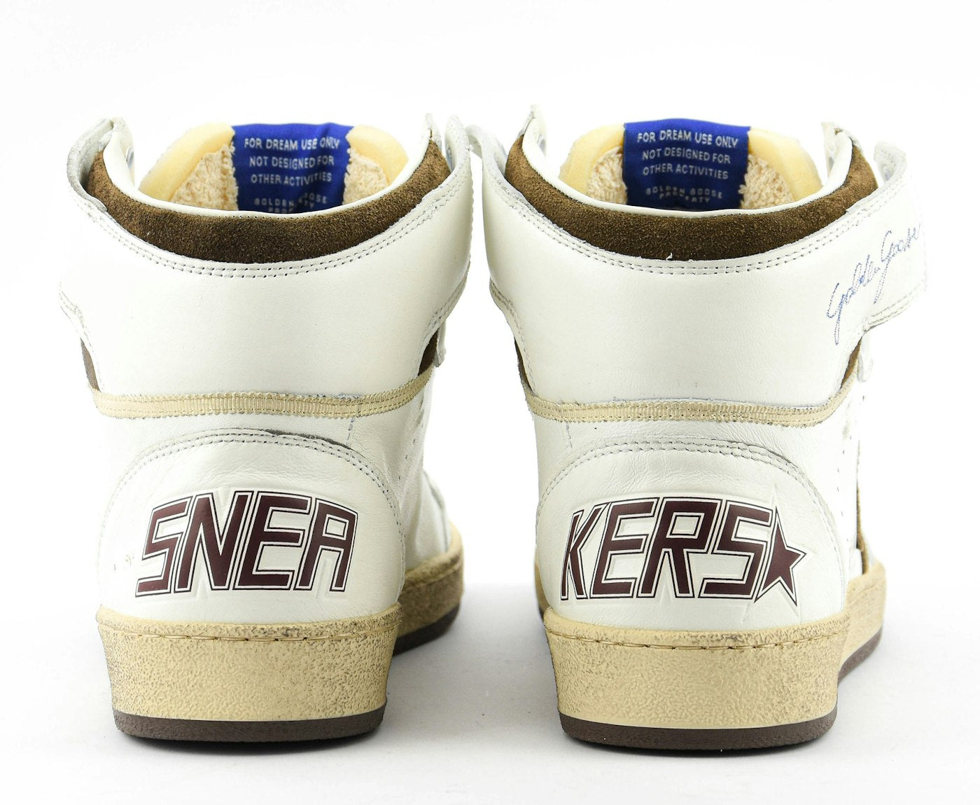 GOLDEN GOOSE SKYSTAR WHITE BEIGE CHOCOLAT