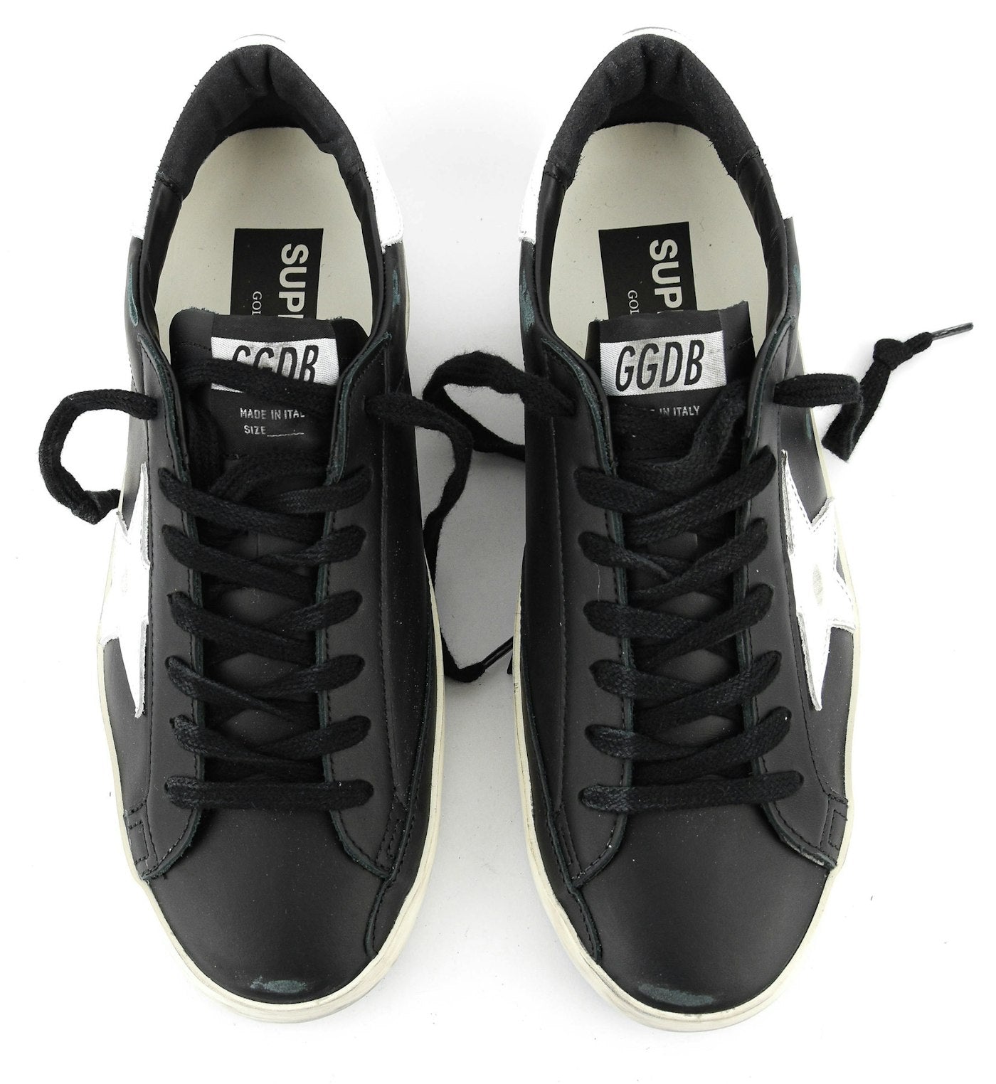 GOLDEN GOOSE SUPER STAR BLACK WHITE