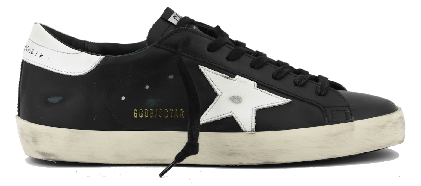 GOLDEN GOOSE SUPER STAR BLACK WHITE