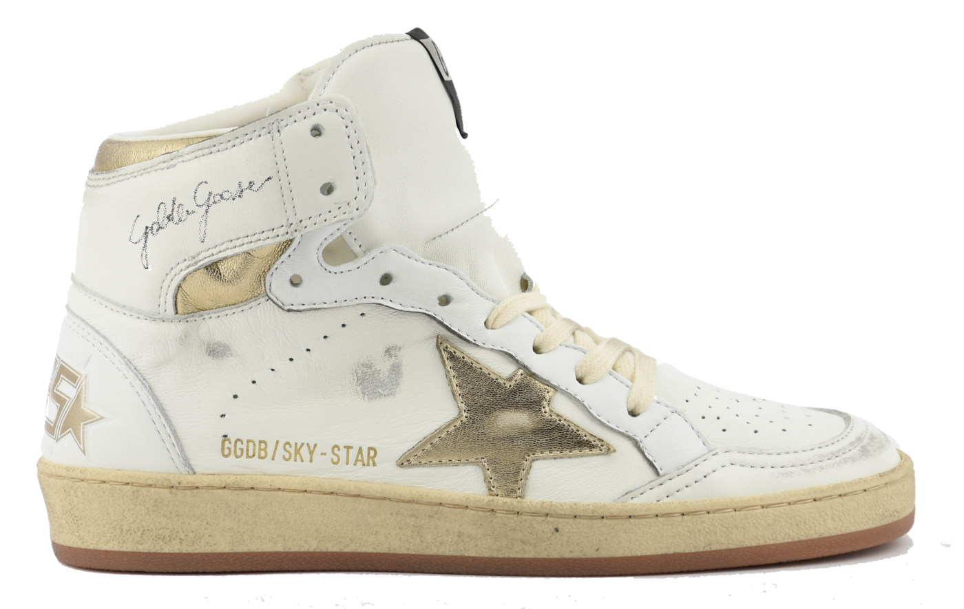 GOLDEN GOOSE SKY STAR WHITE GOLD