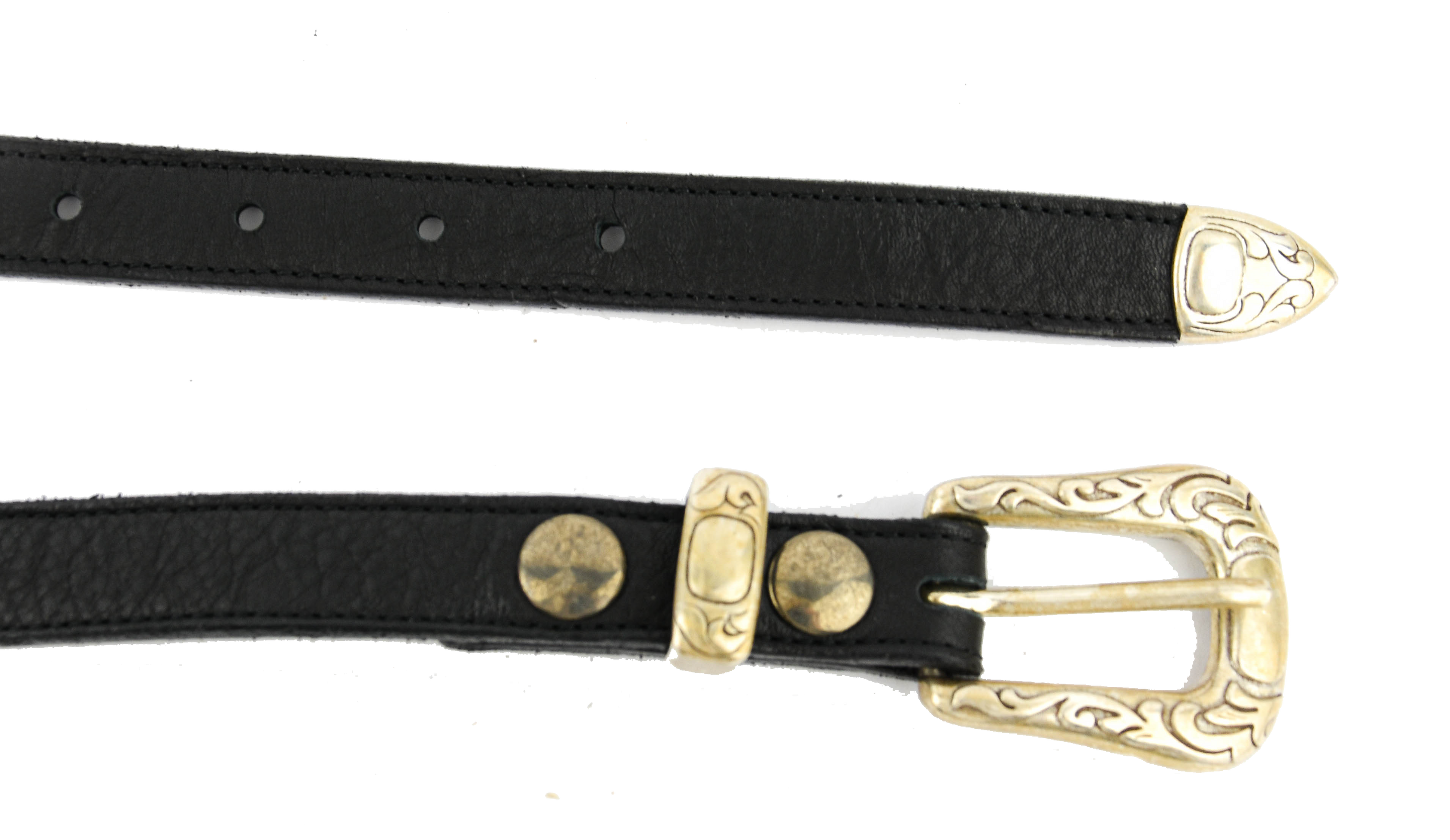 PAUL WARMER WESTERN BELT BLACK SILVER
