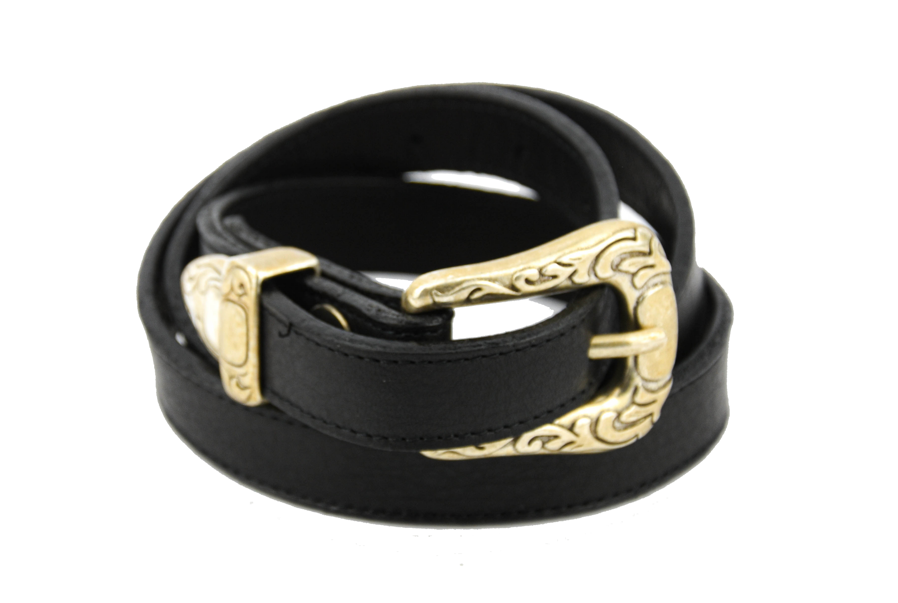 PAUL WARMER WESTERN BELT BLACK SILVER