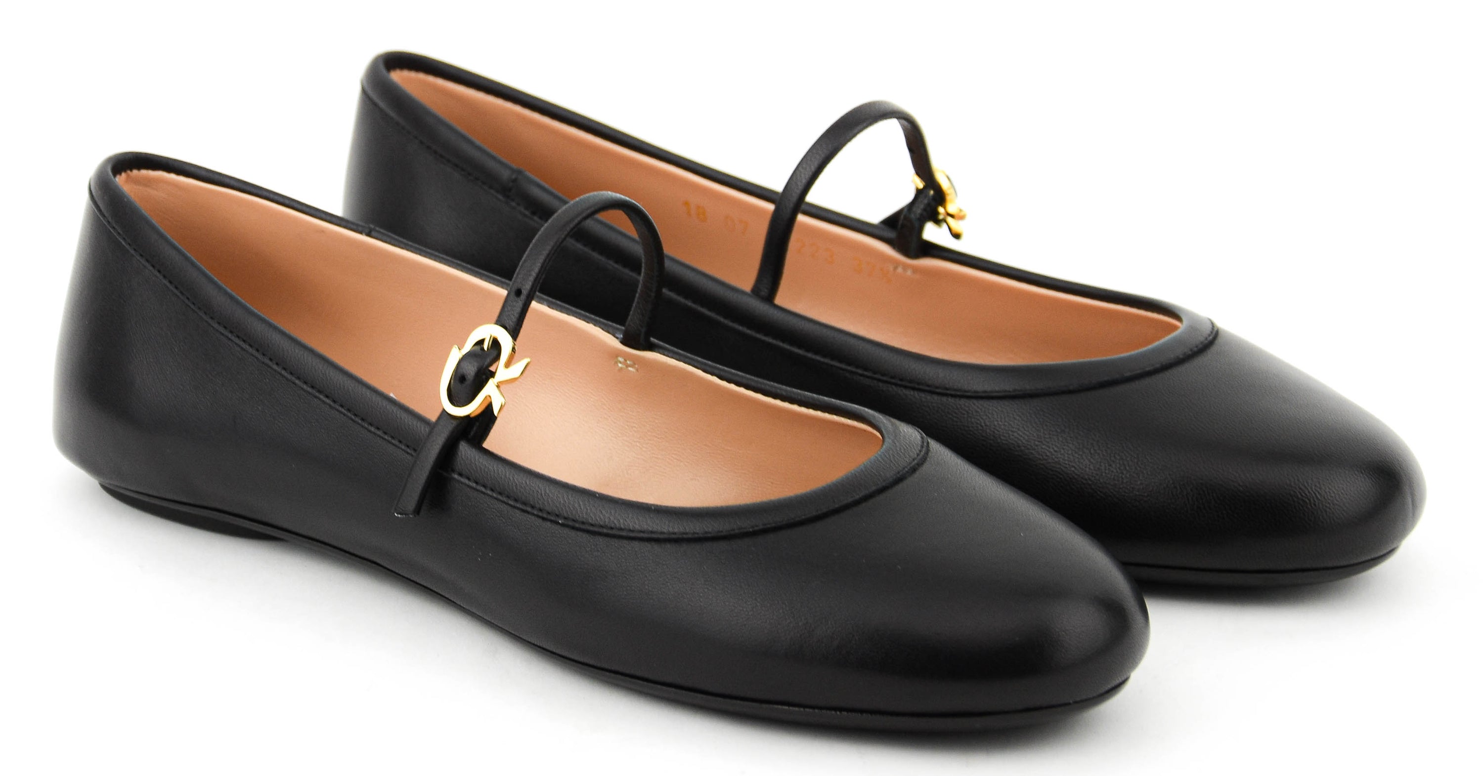 GIANVITO ROSSI  CARLA NAPPA BALLERINA BLACK