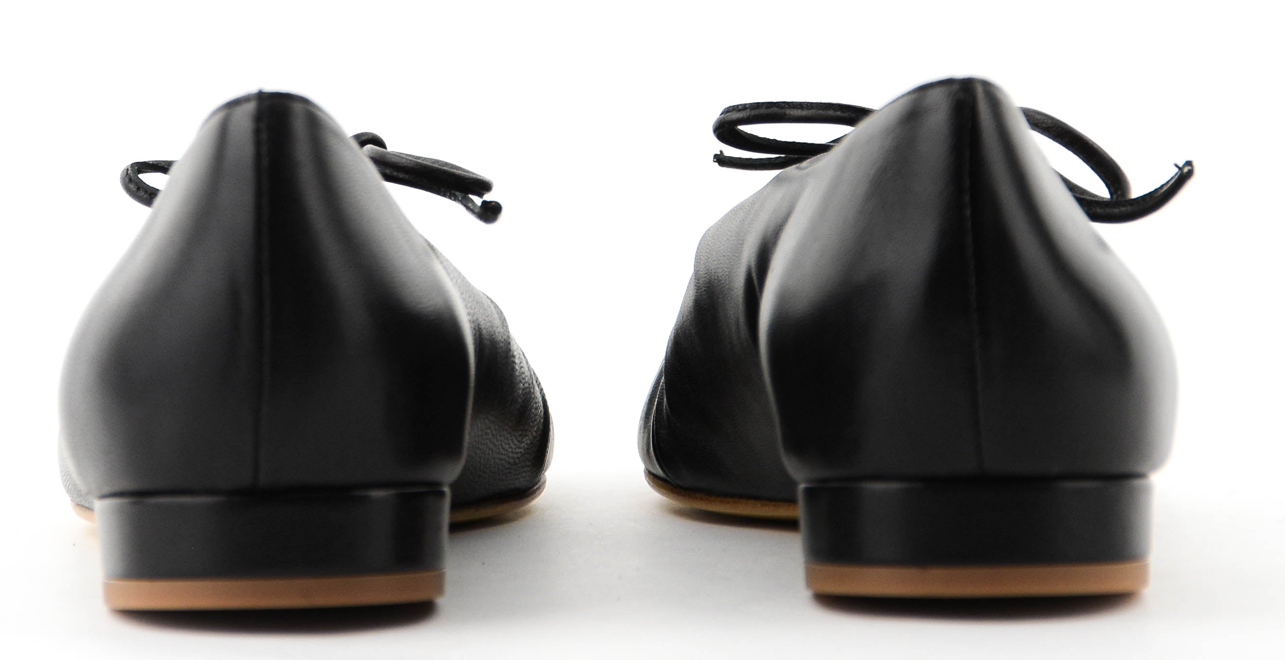 PAUL WARMER ELBA DRAWSTRING BALLERINA BLACK