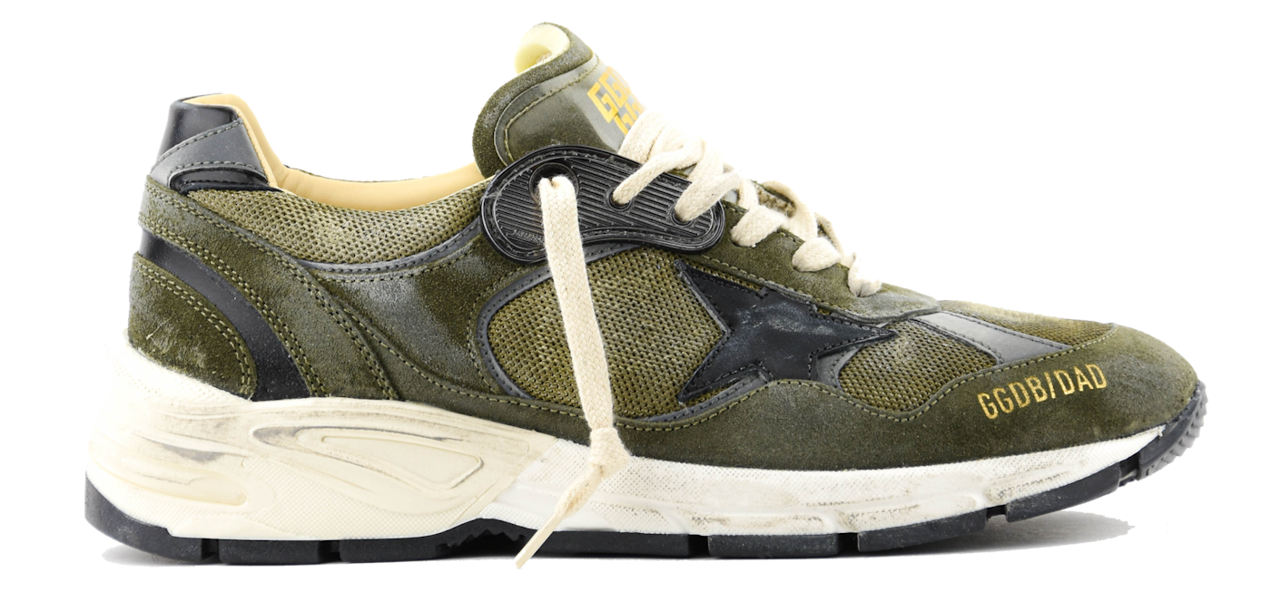 Olive green golden goose sneakers sales