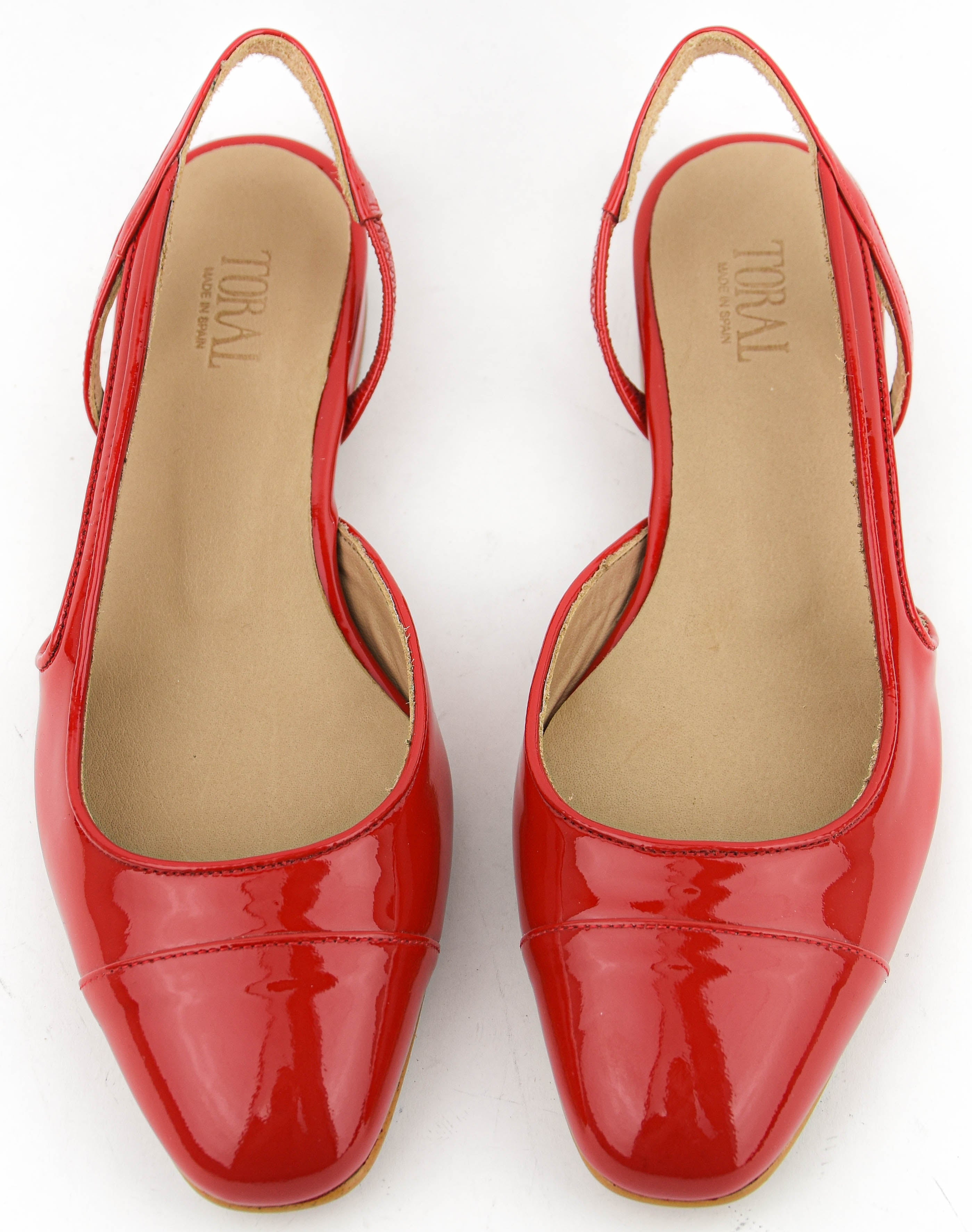 TORAL X PW MANHATTAN SLINGBACK PATENT RED