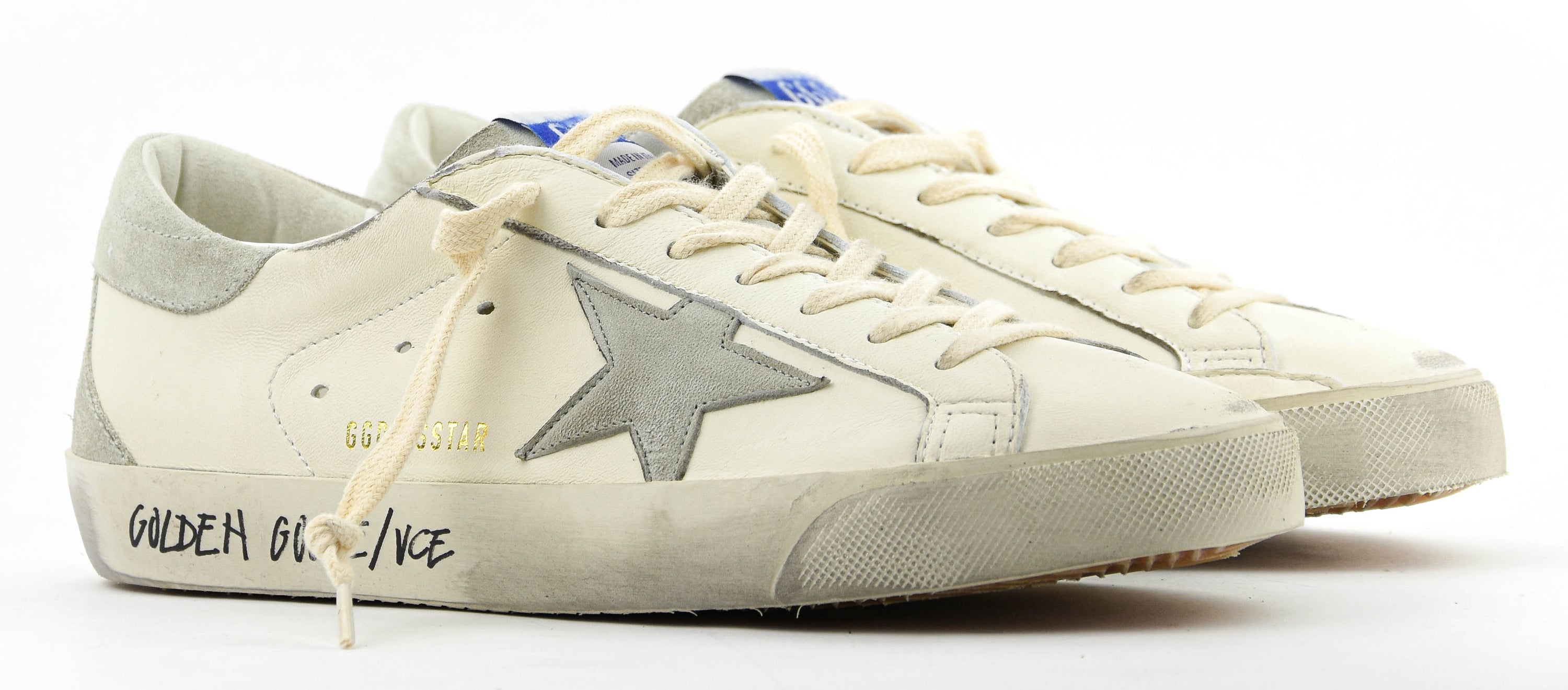 GOLDEN GOOSE SUPER STAR WHITE ICE GREY