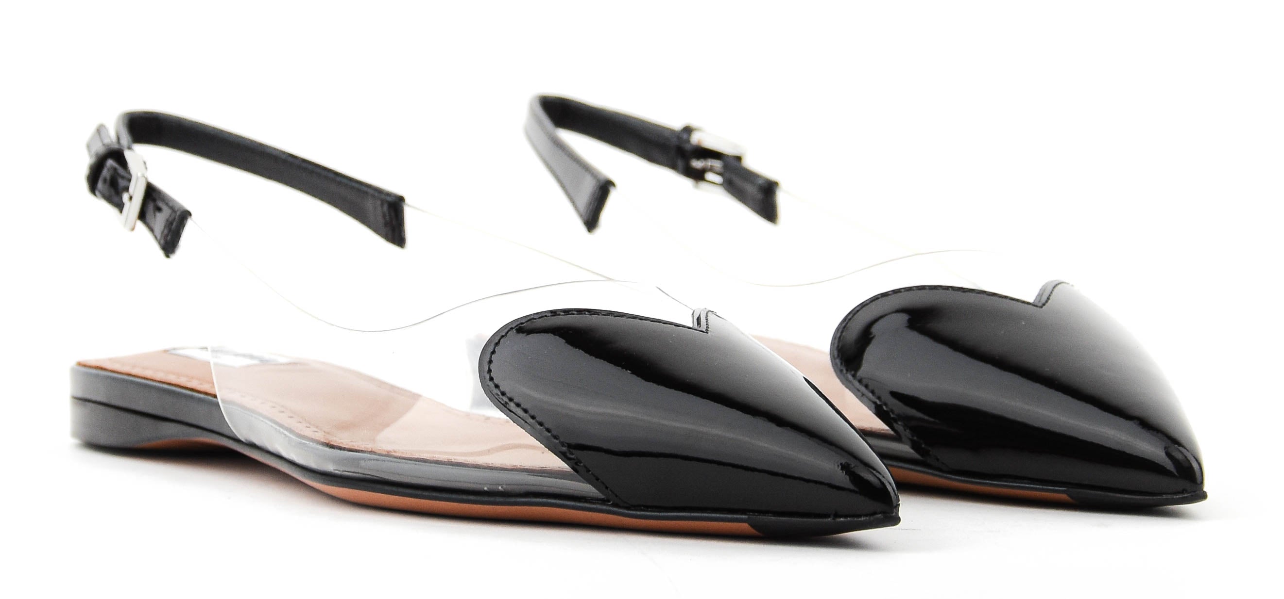 ALAIA LE COEUR BALLERINA BLACK