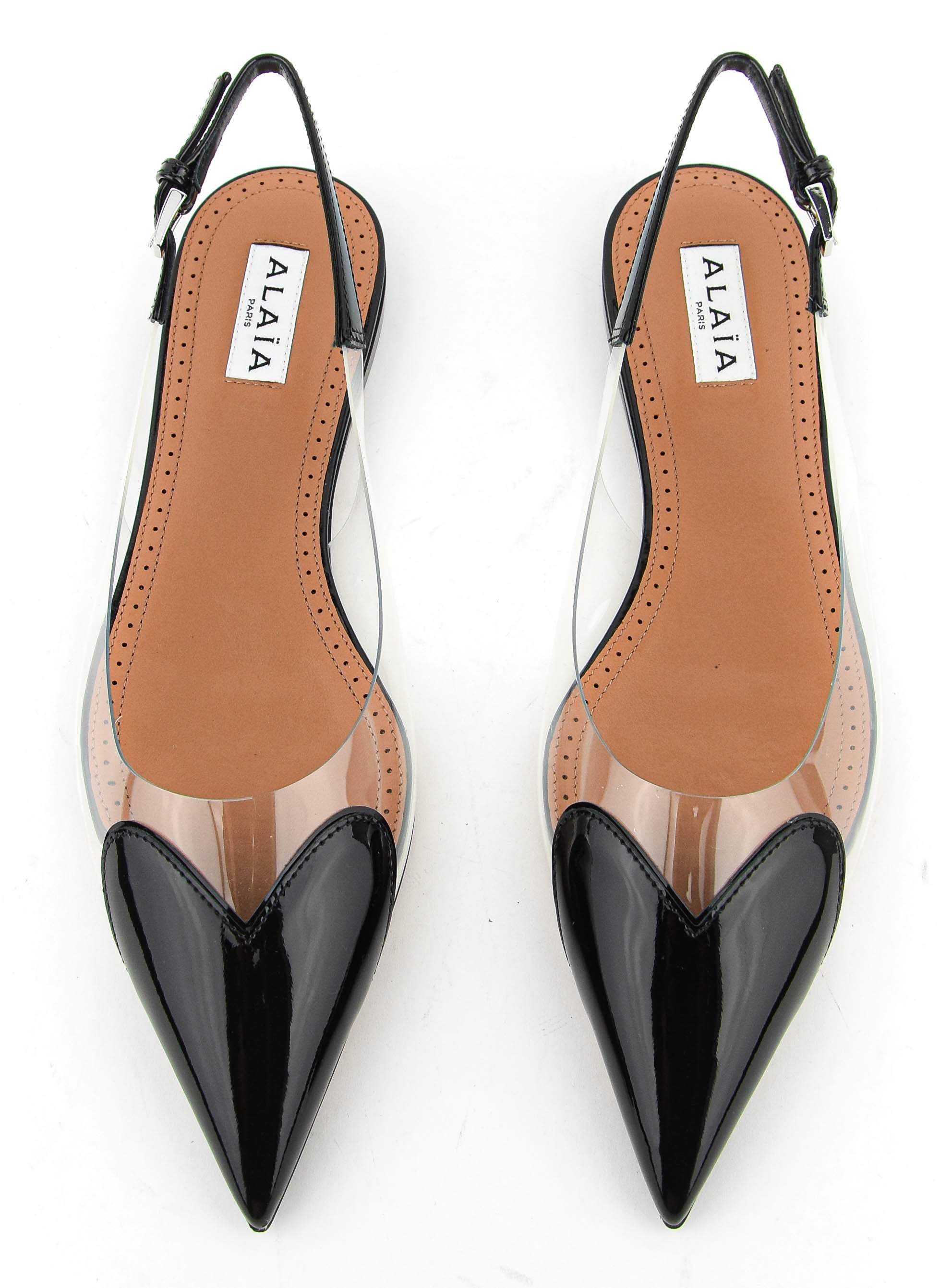 ALAIA LE COEUR BALLERINA BLACK