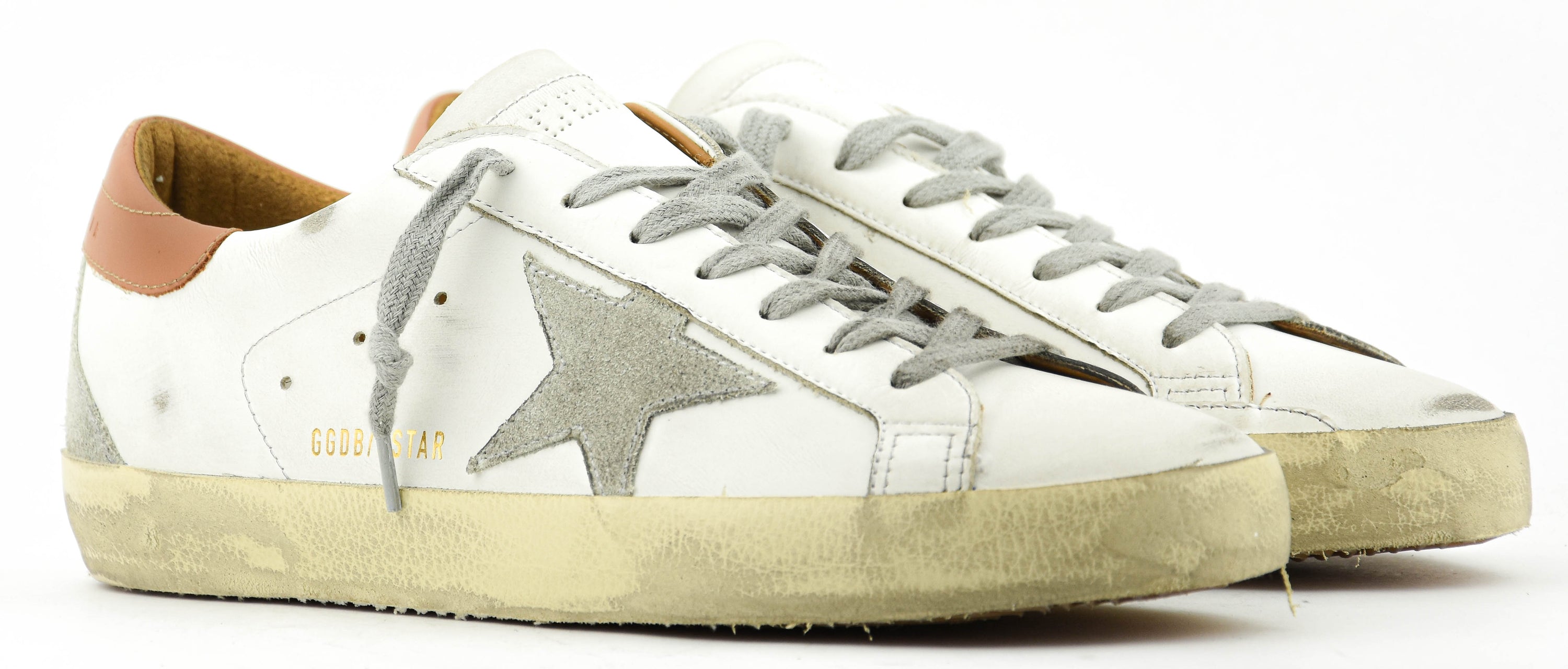 GOLDEN GOOSE SUPER STAR WHITE LIGHT BROWN