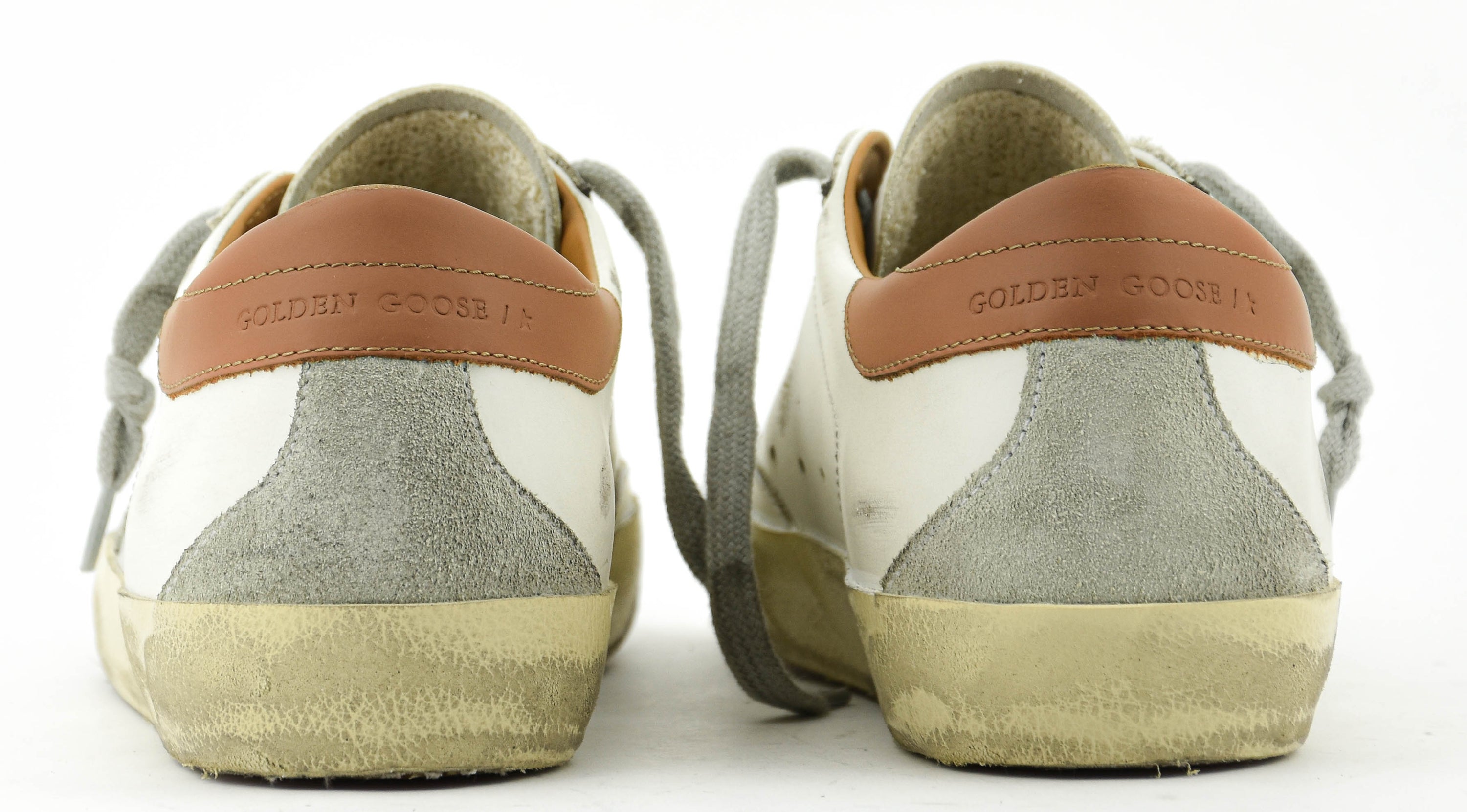 GOLDEN GOOSE SUPER STAR WHITE LIGHT BROWN
