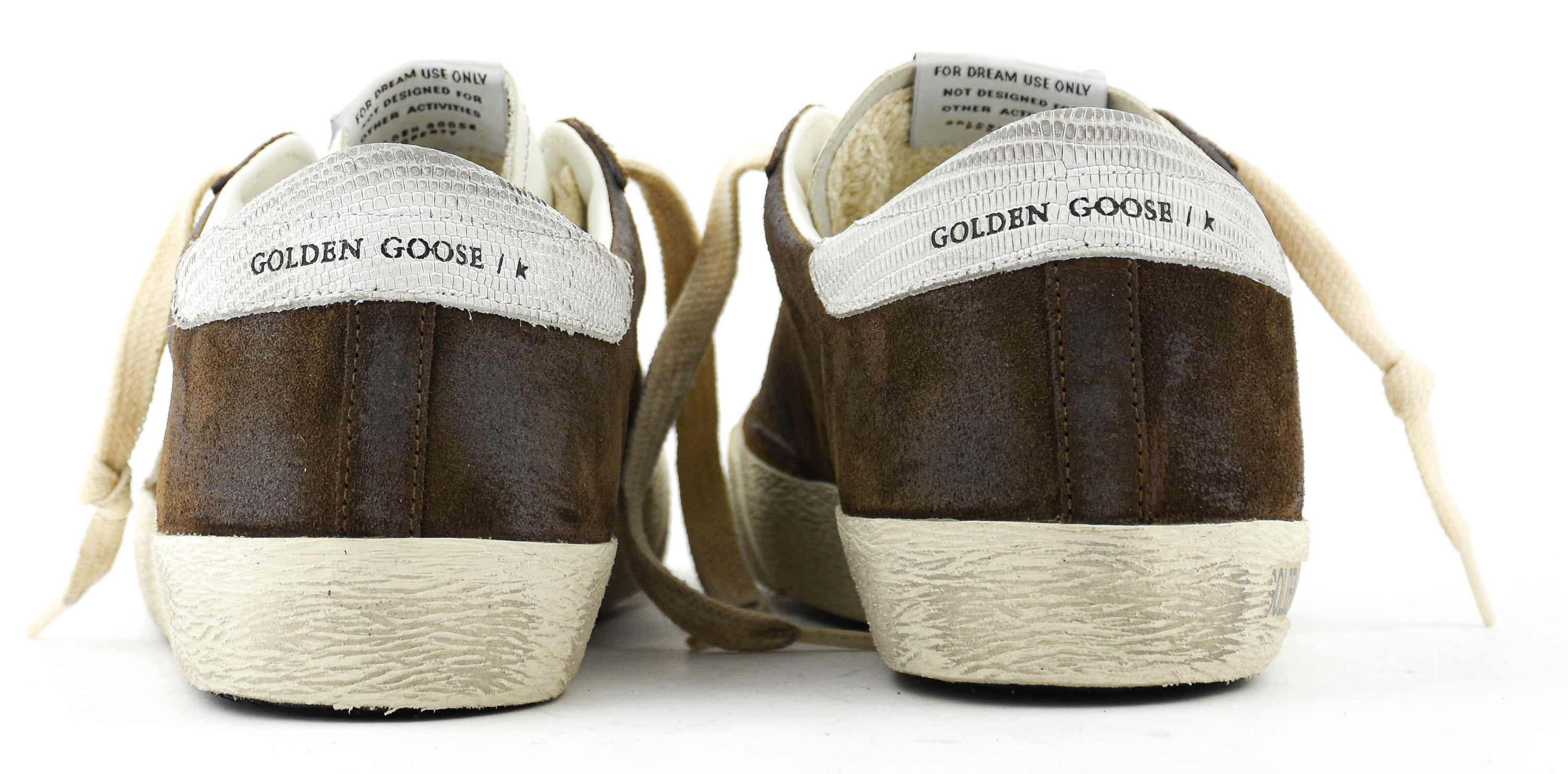 GOLDEN GOOSE SUPER STAR BROWN WHITE
