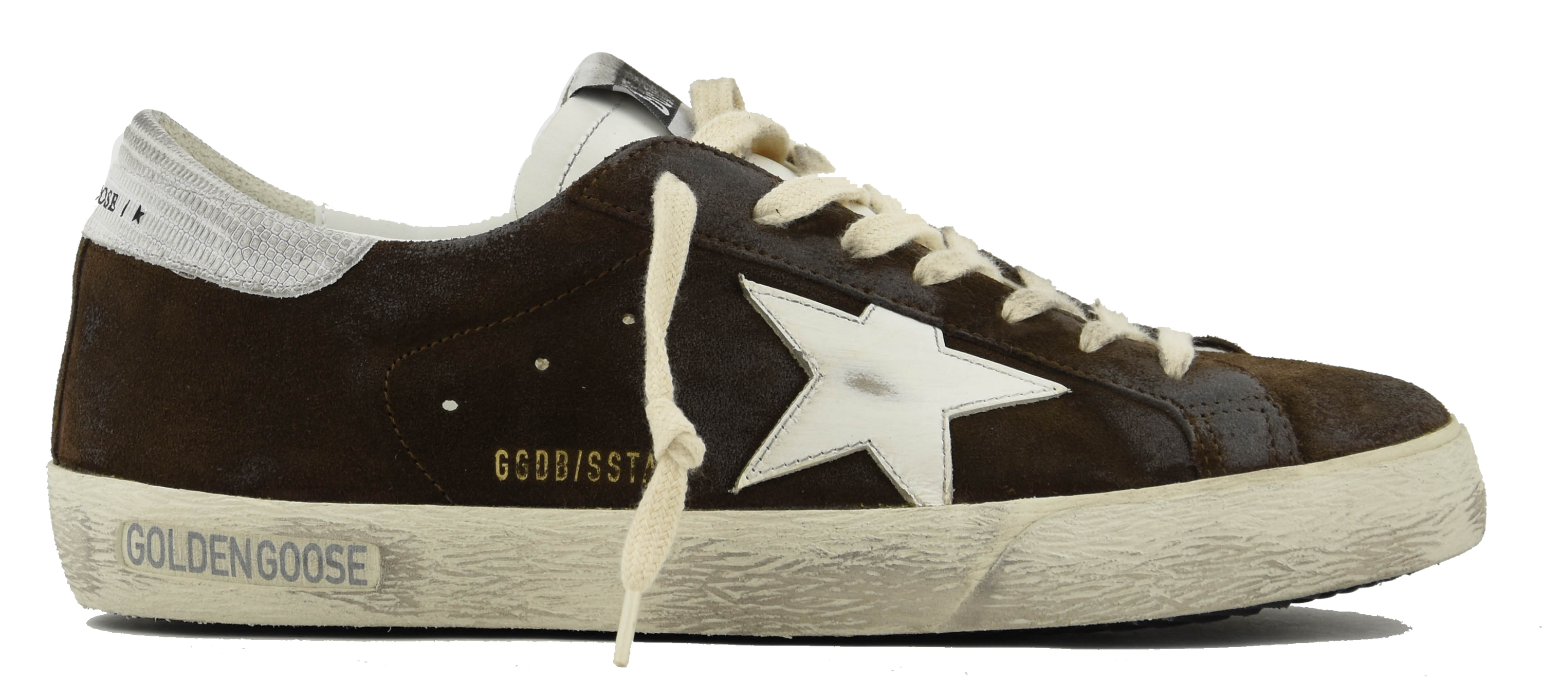 GOLDEN GOOSE SUPER STAR BROWN WHITE