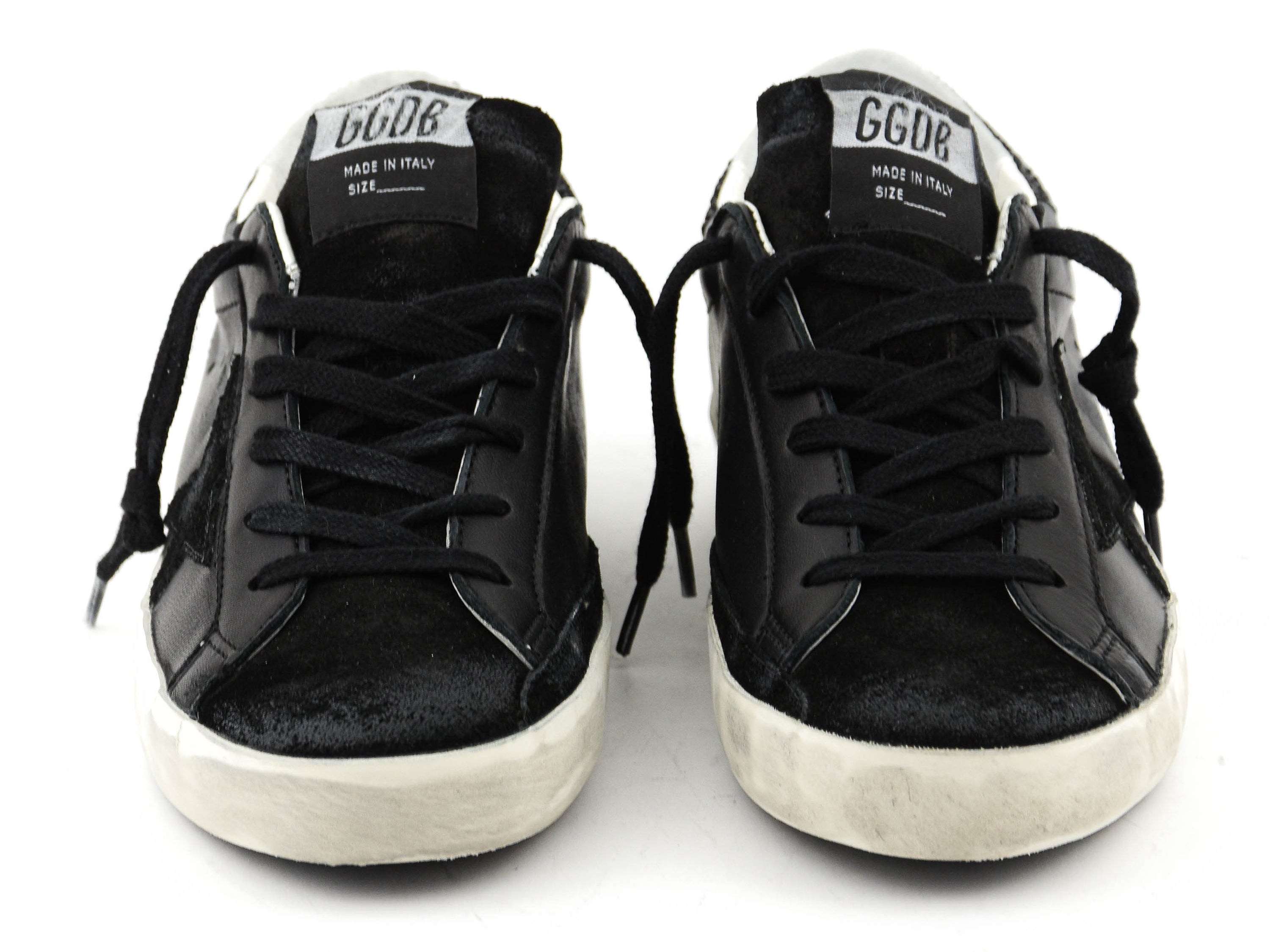 GOLDEN GOOSE SUPER STAR BLACK GLITTER