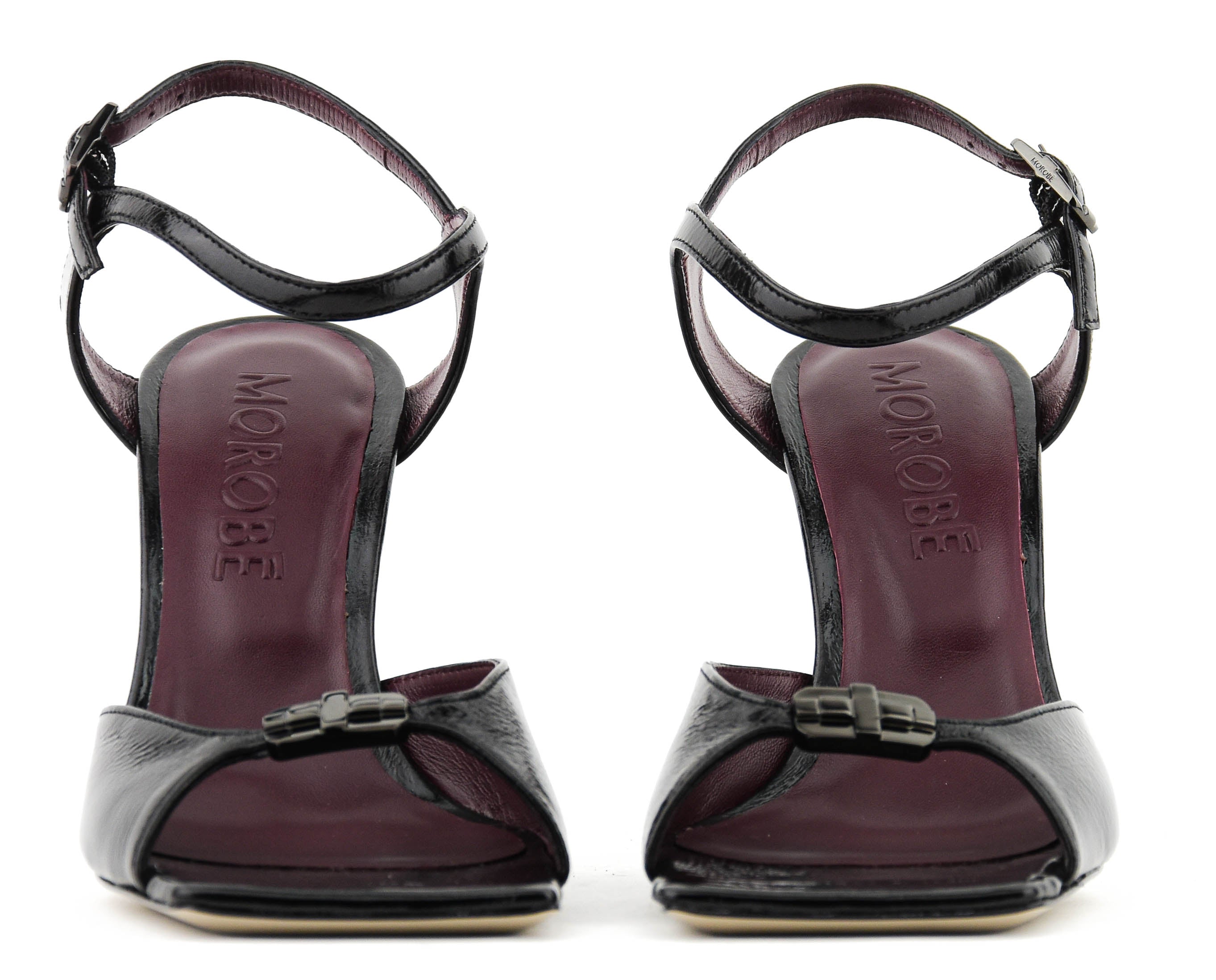 MOROBE MIMI LOGO 85 SANDAL BLACK