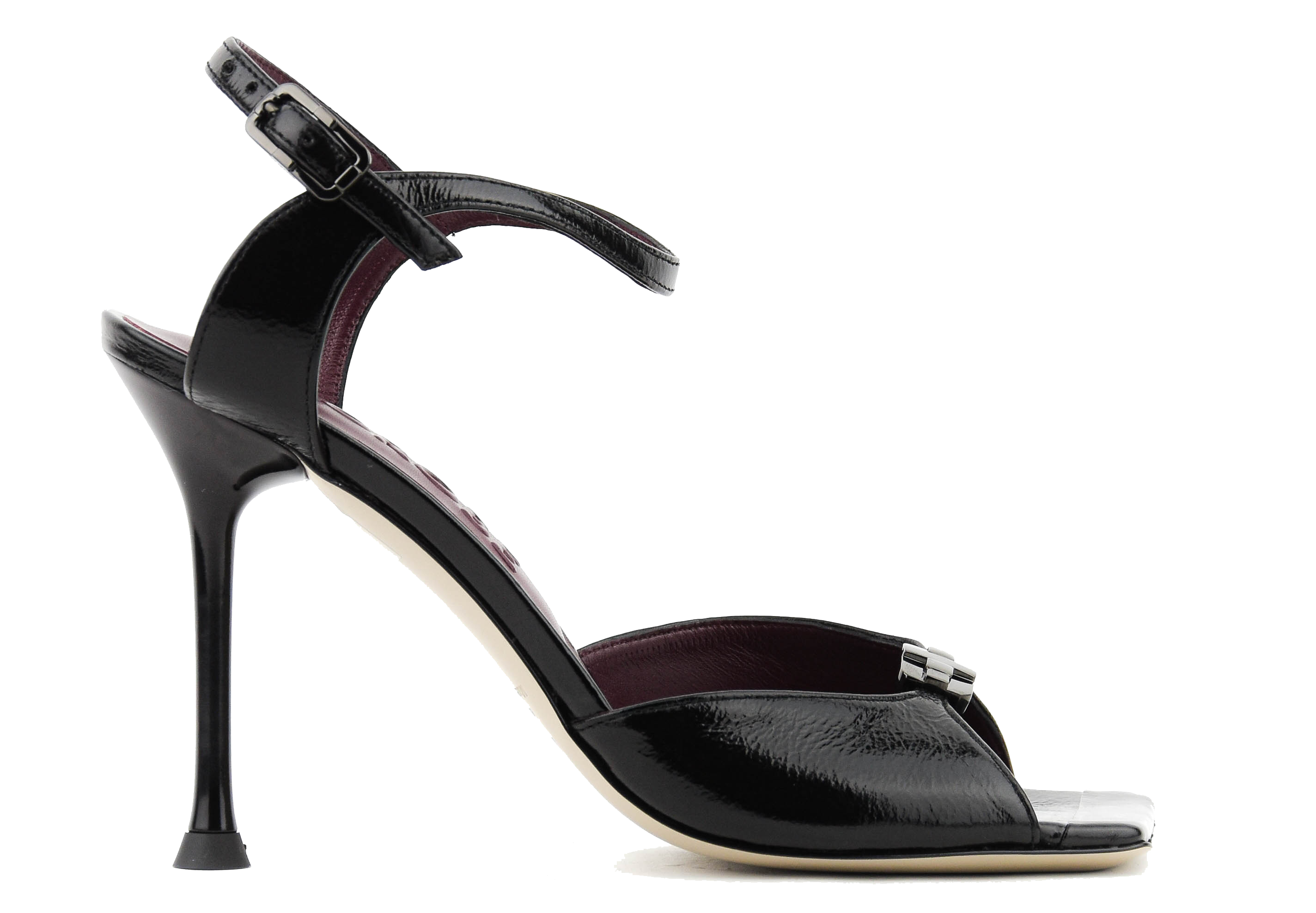 MOROBE MIMI LOGO 85 SANDAL BLACK