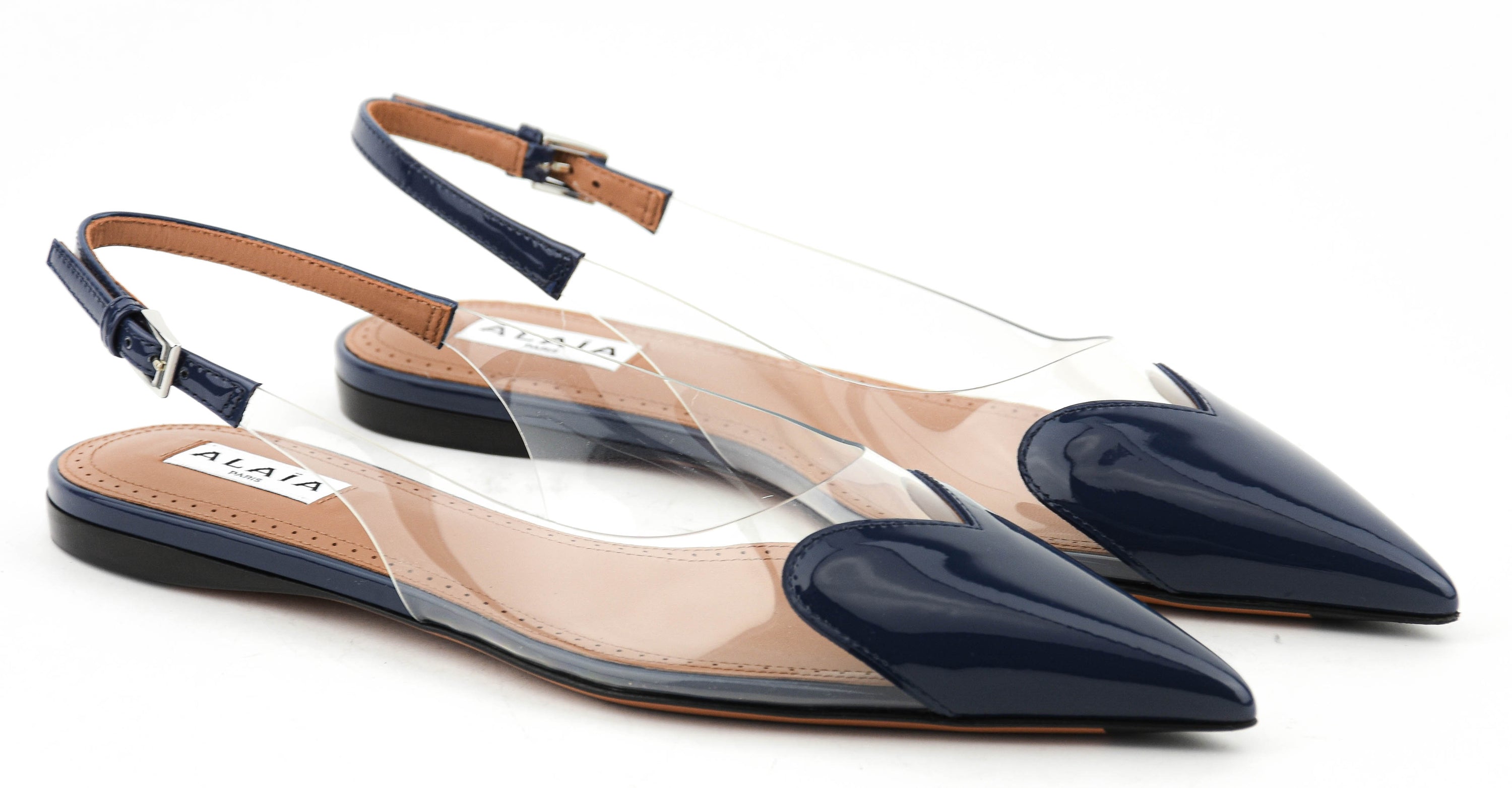 ALAIA LE COEUR BALLERINA BLUE