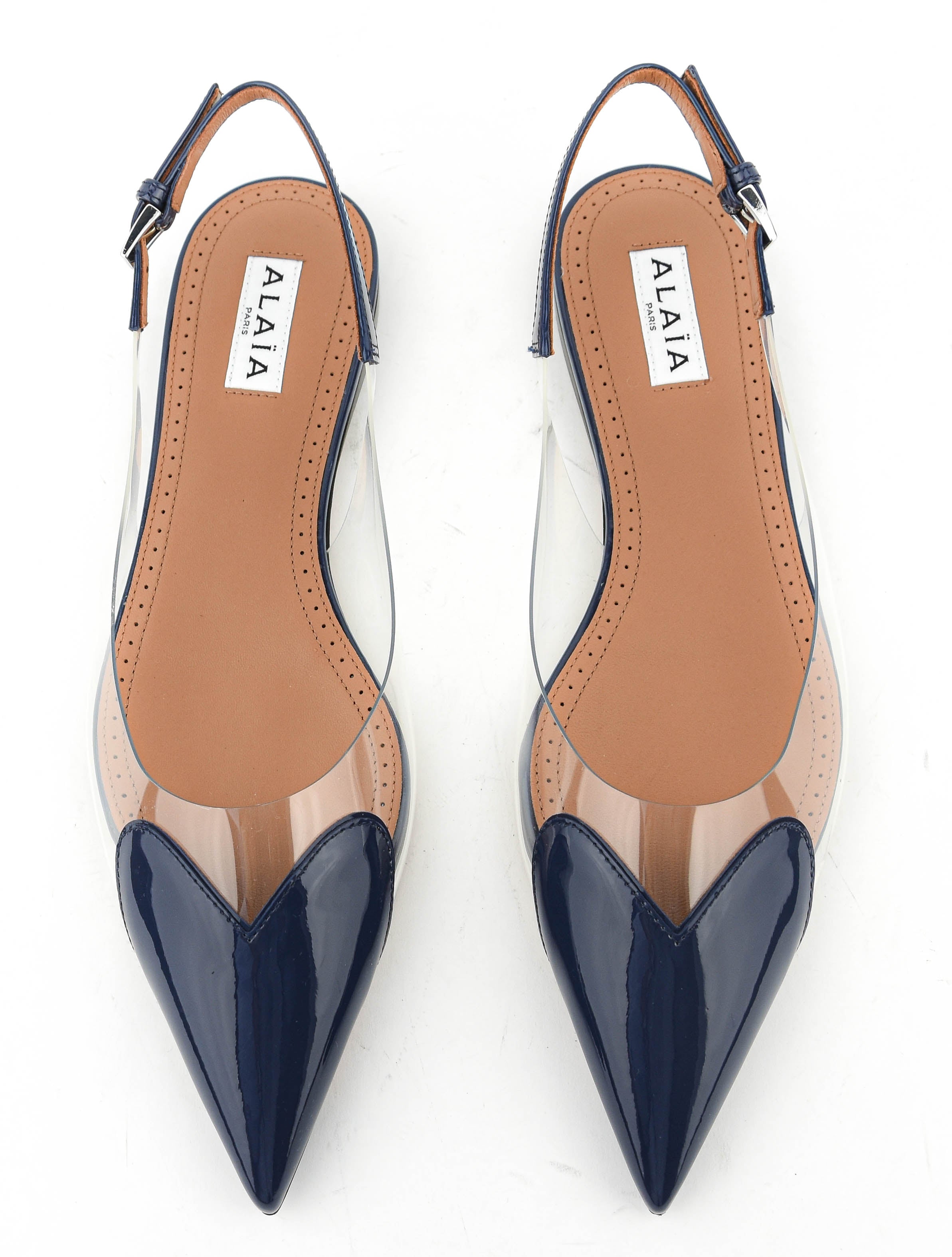 ALAIA LE COEUR BALLERINA BLUE