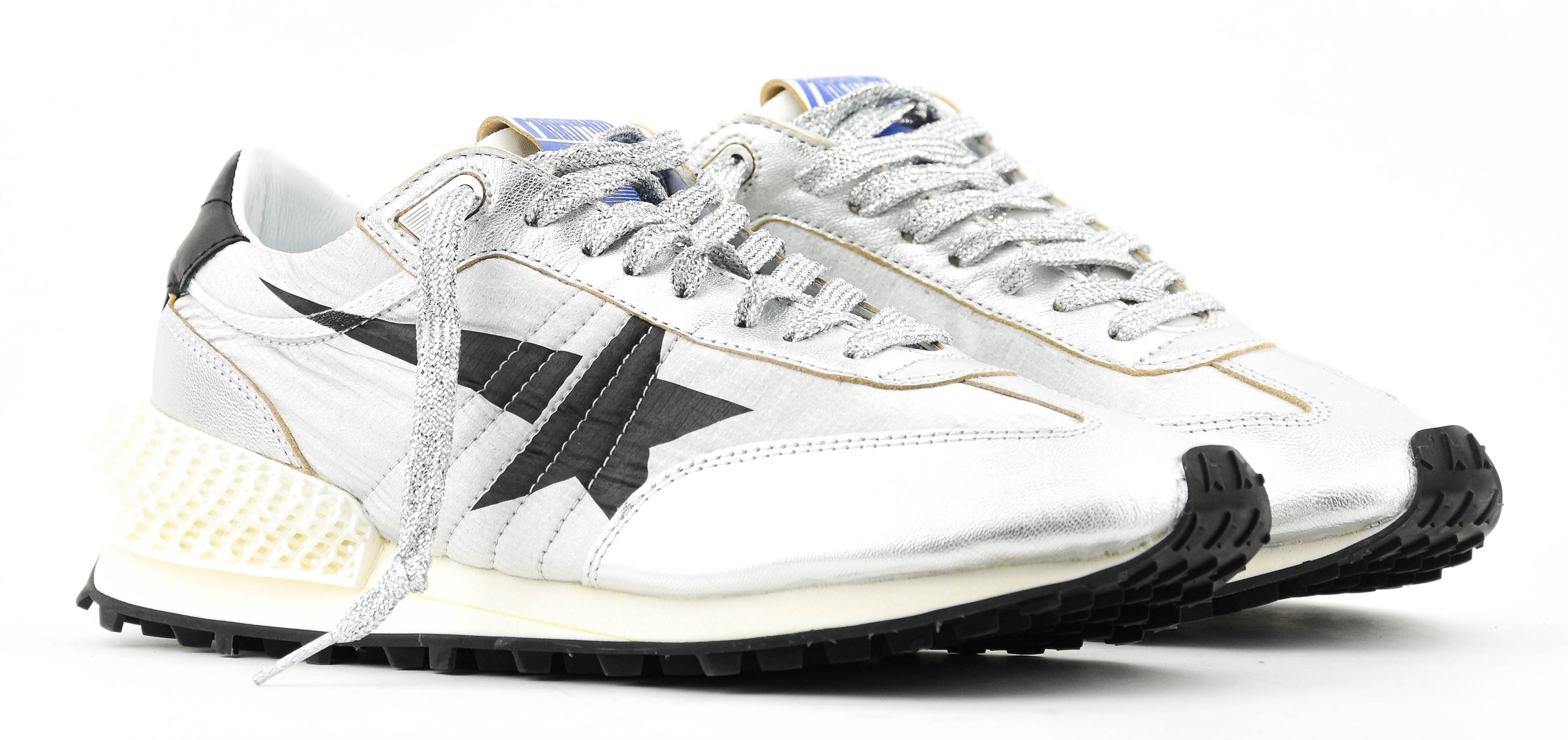 GOLDEN GOOSE RUNNING MARATHON M2000 SILVER BLACK