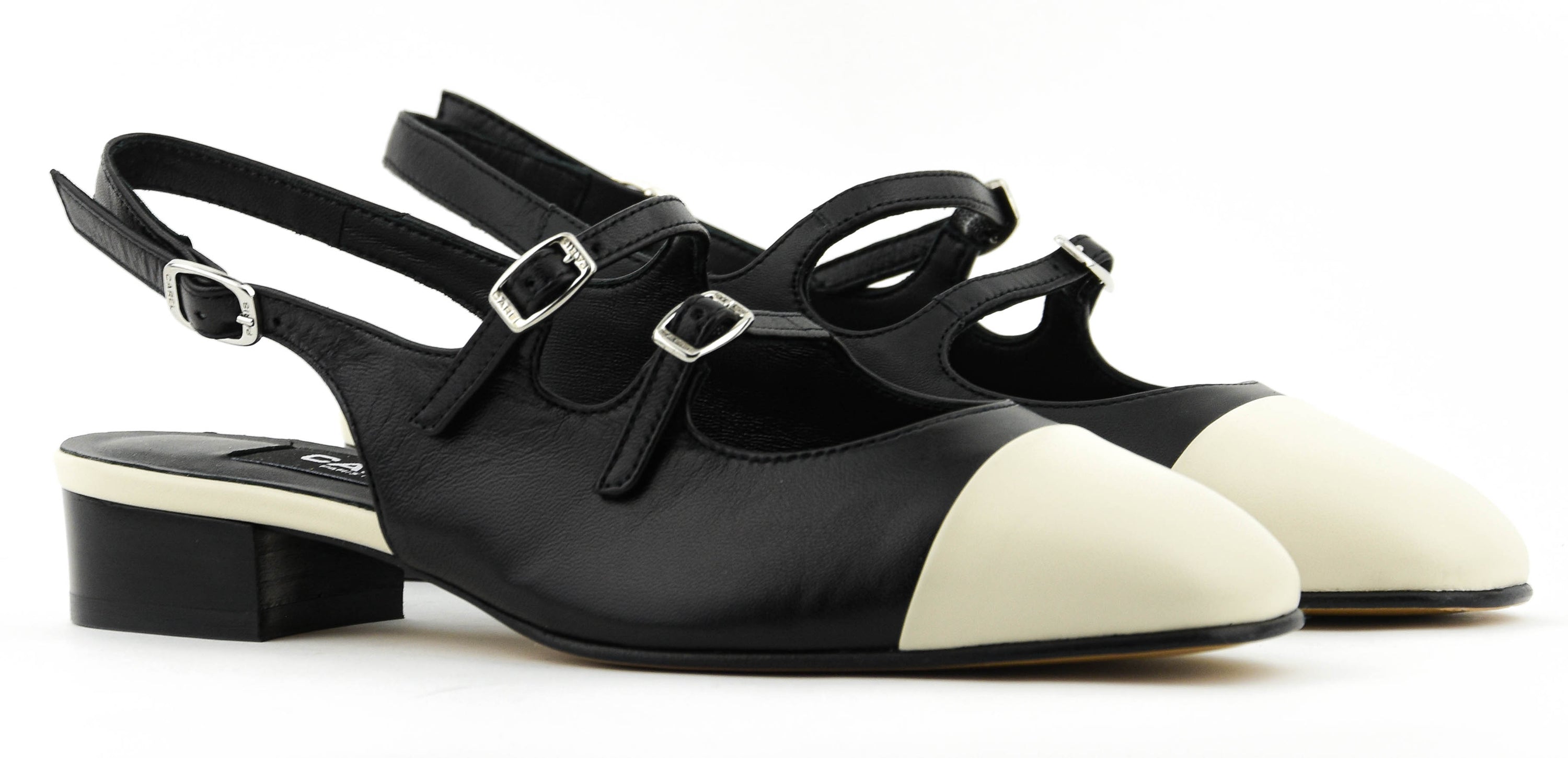 CAREL ABRICOT FLAT BLACK BEIGE