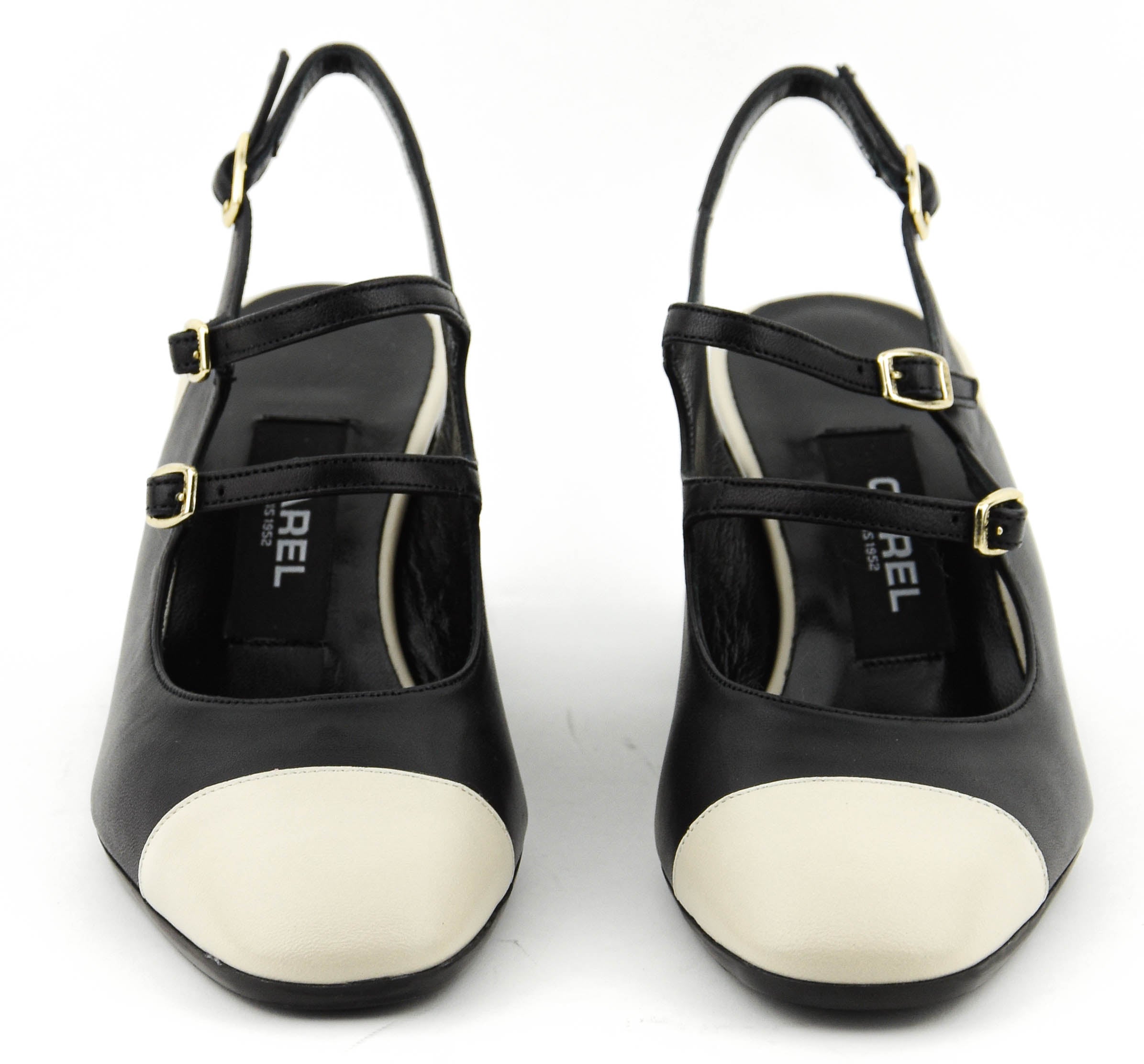 CAREL PAPAYA PUMP BLACK BEIGE