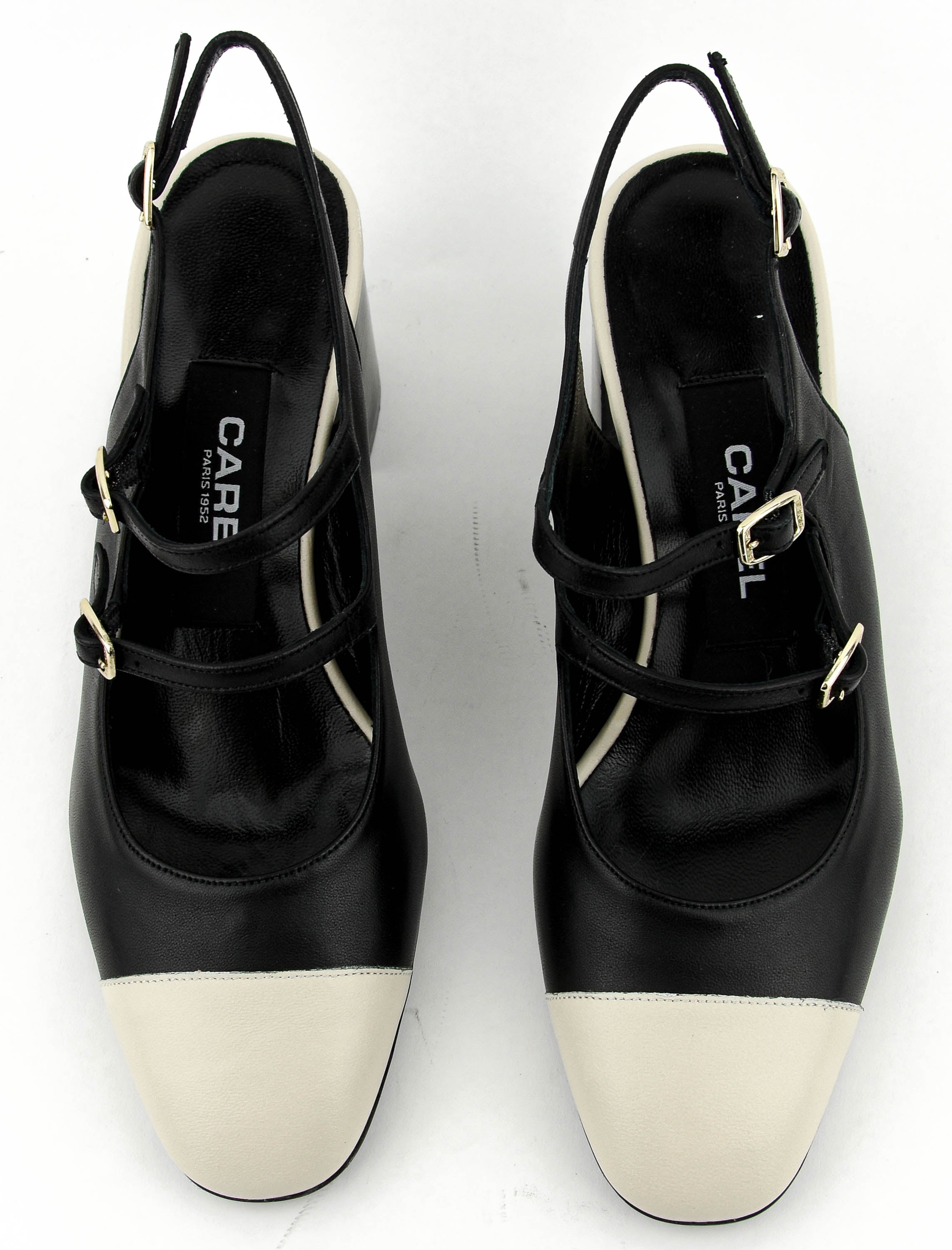 CAREL PAPAYA PUMP BLACK BEIGE
