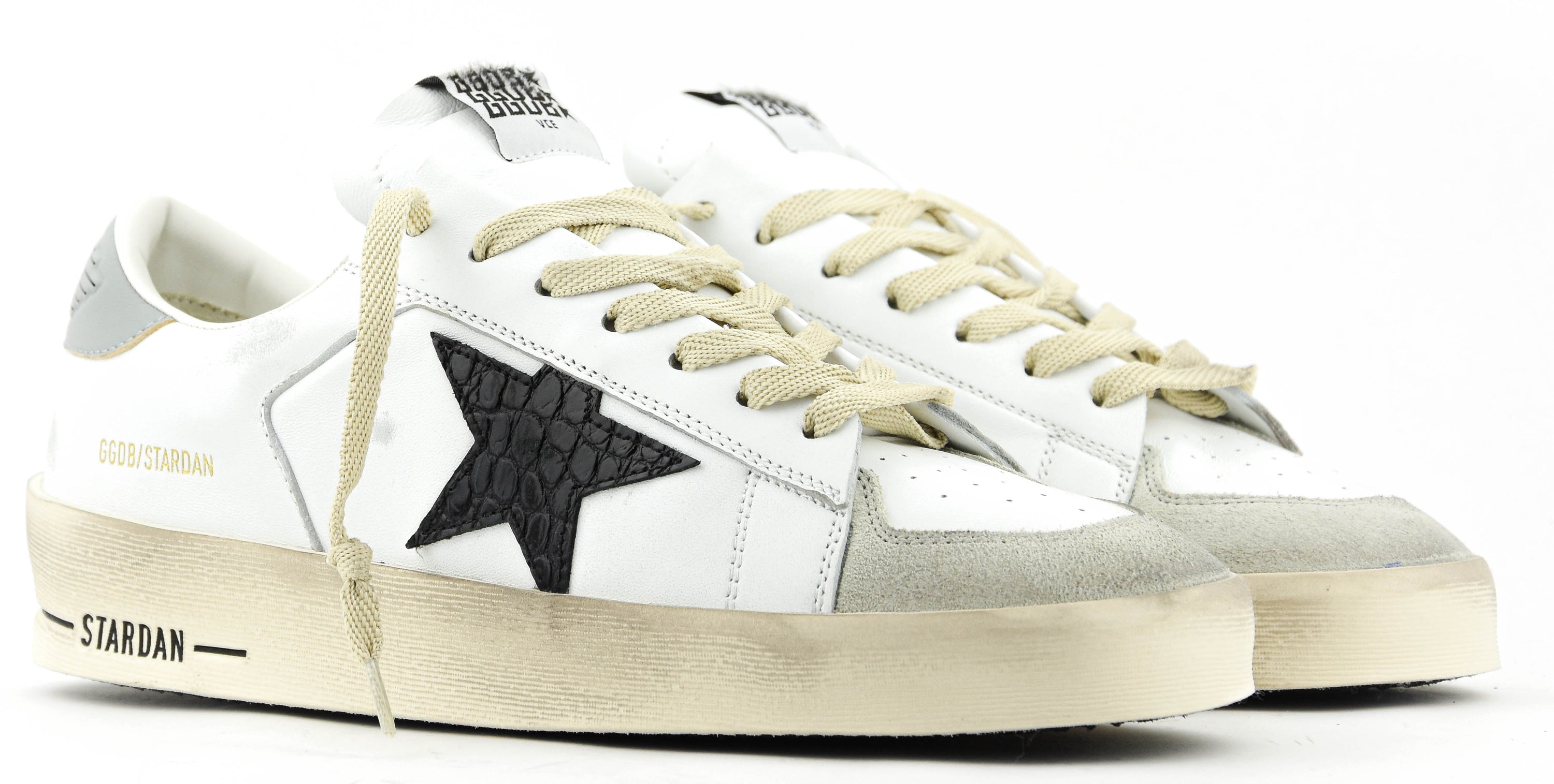 GOLDEN GOOSE STARDAN OPTIC WHITE BLACK