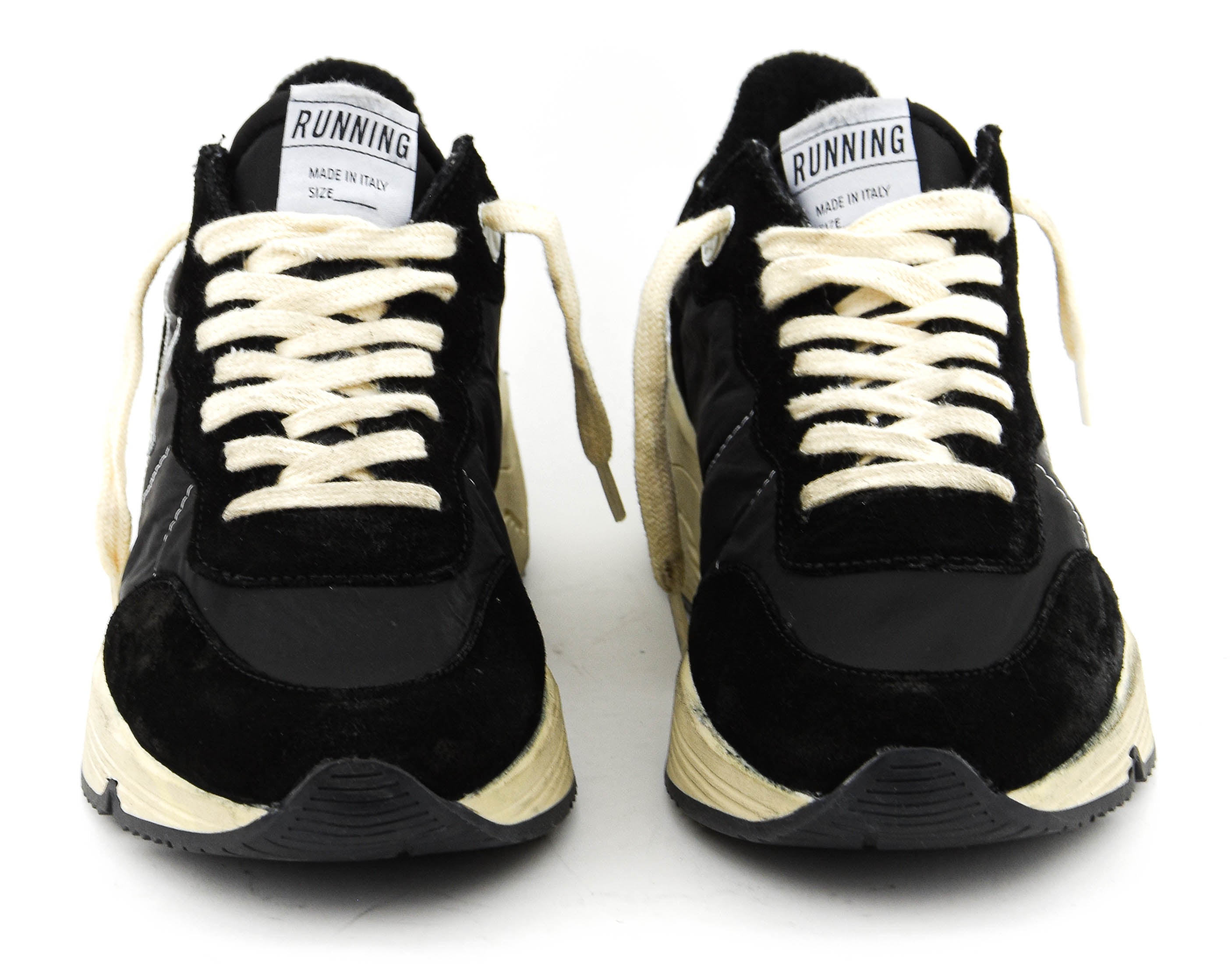 GOLDEN GOOSE RUNNING SOLE BLACK/WHITE