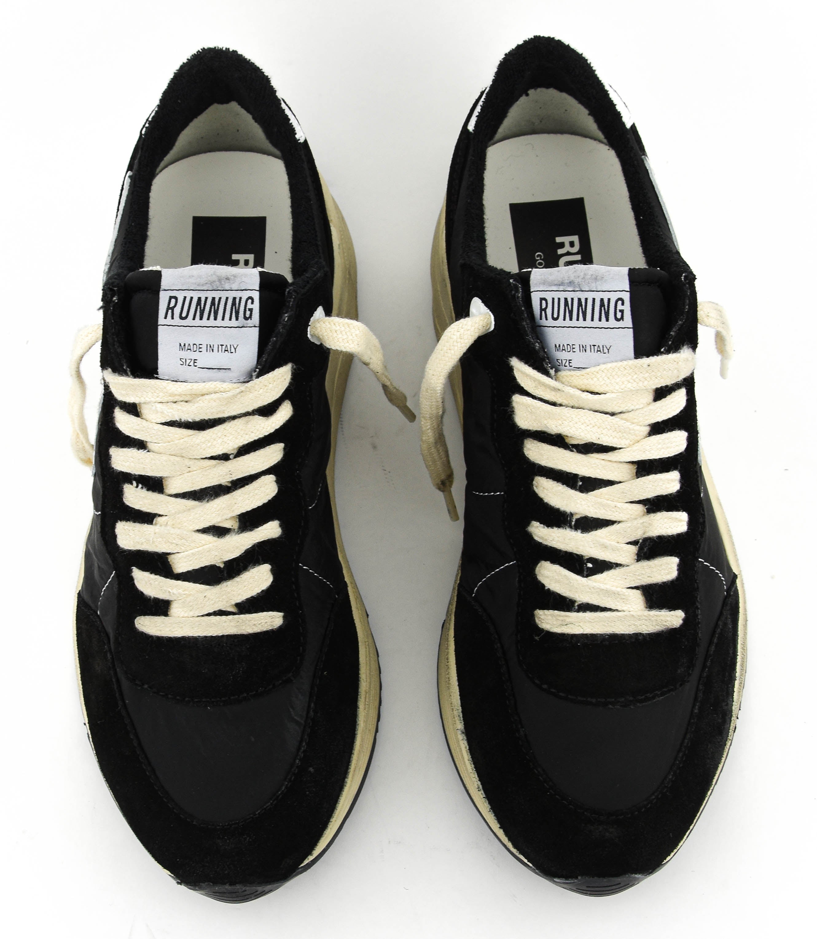 GOLDEN GOOSE RUNNING SOLE BLACK/WHITE