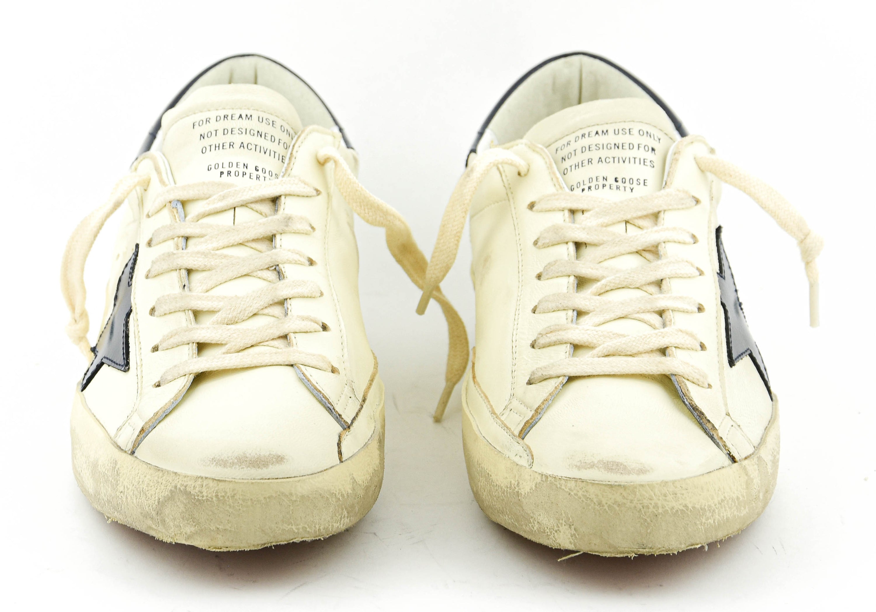 GOLDEN GOOSE SUPERSTAR BEIGE NIGHT BLUE