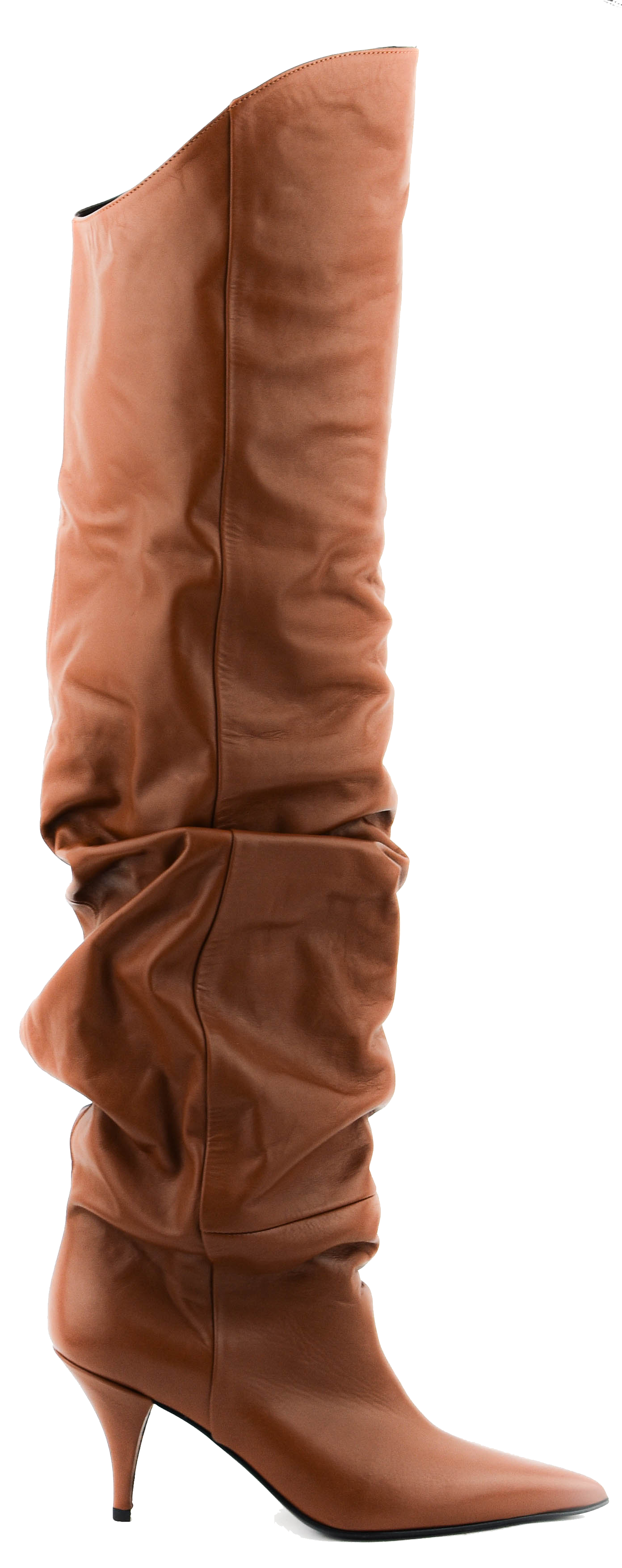 Suede Overknee Stiefel Transparent STRATEGIA SLOUCHY OVERKNEE