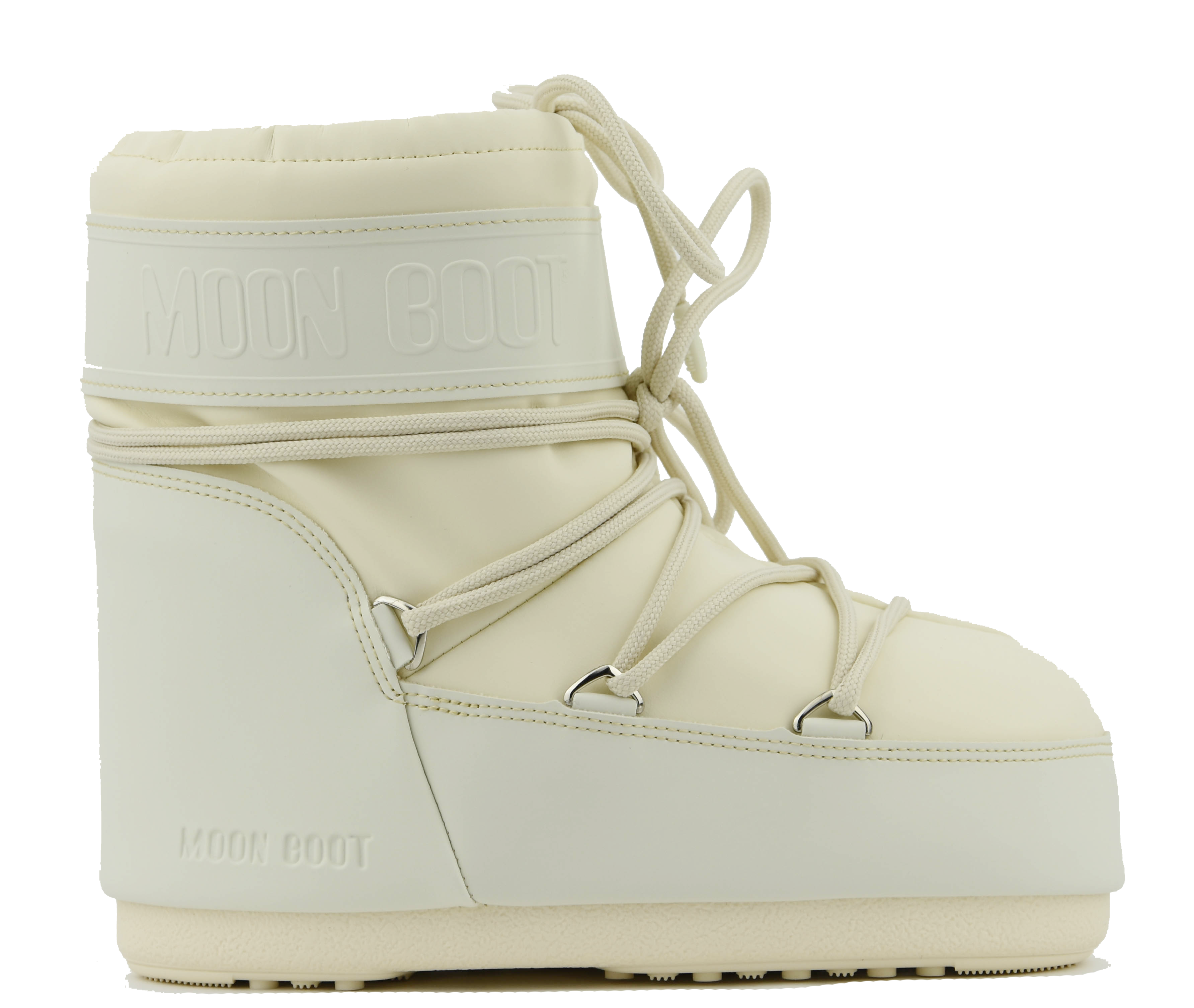 【MOON BOOT】ICON LOW クリーム ラバー ブーツ MOONBOOT ICON LOW RUBBER CREAM – Paul warmer