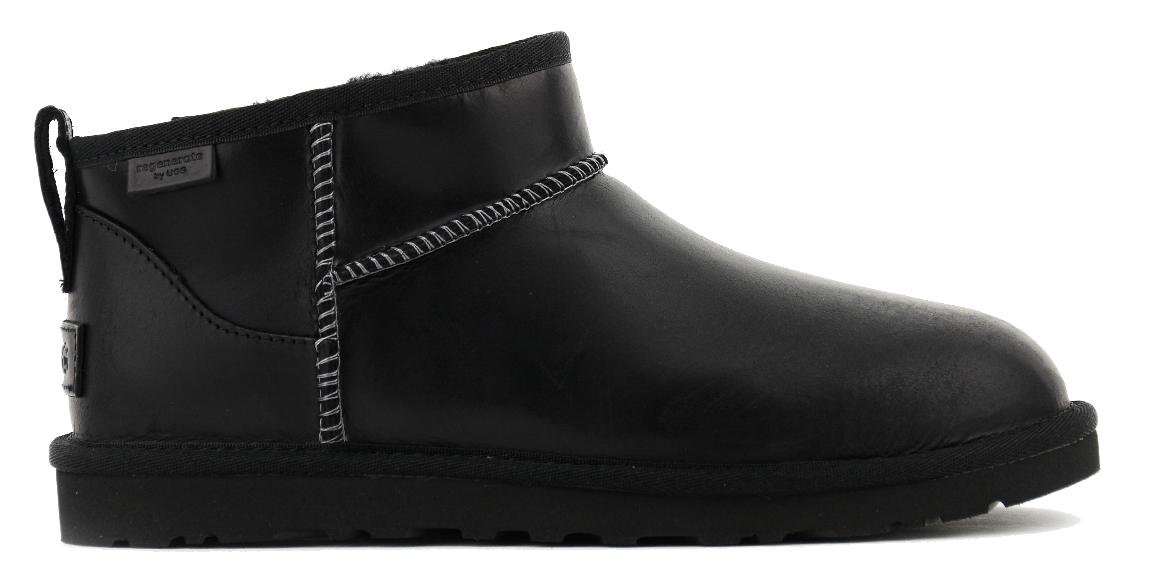 UGG CLASSIC ULTRA MINI LEATHER REGEN BLACK – Paul warmer UGG CLASSIC ULTRA MINI LEATHER REGEN BLACK – Paul warmer