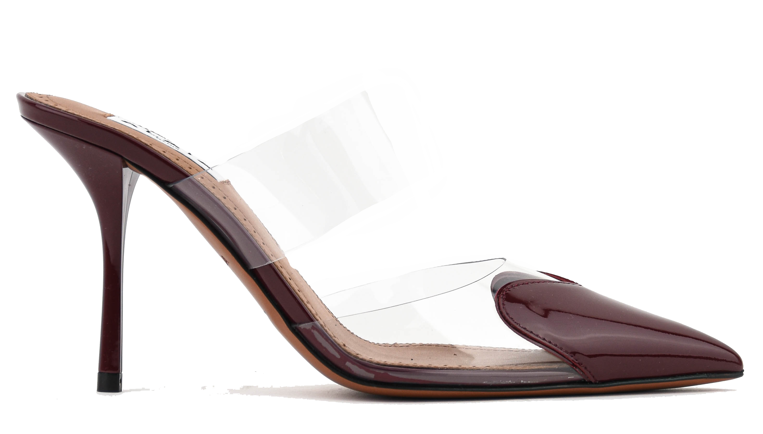 ALAIA MULE 90 ROUGE GRENAT