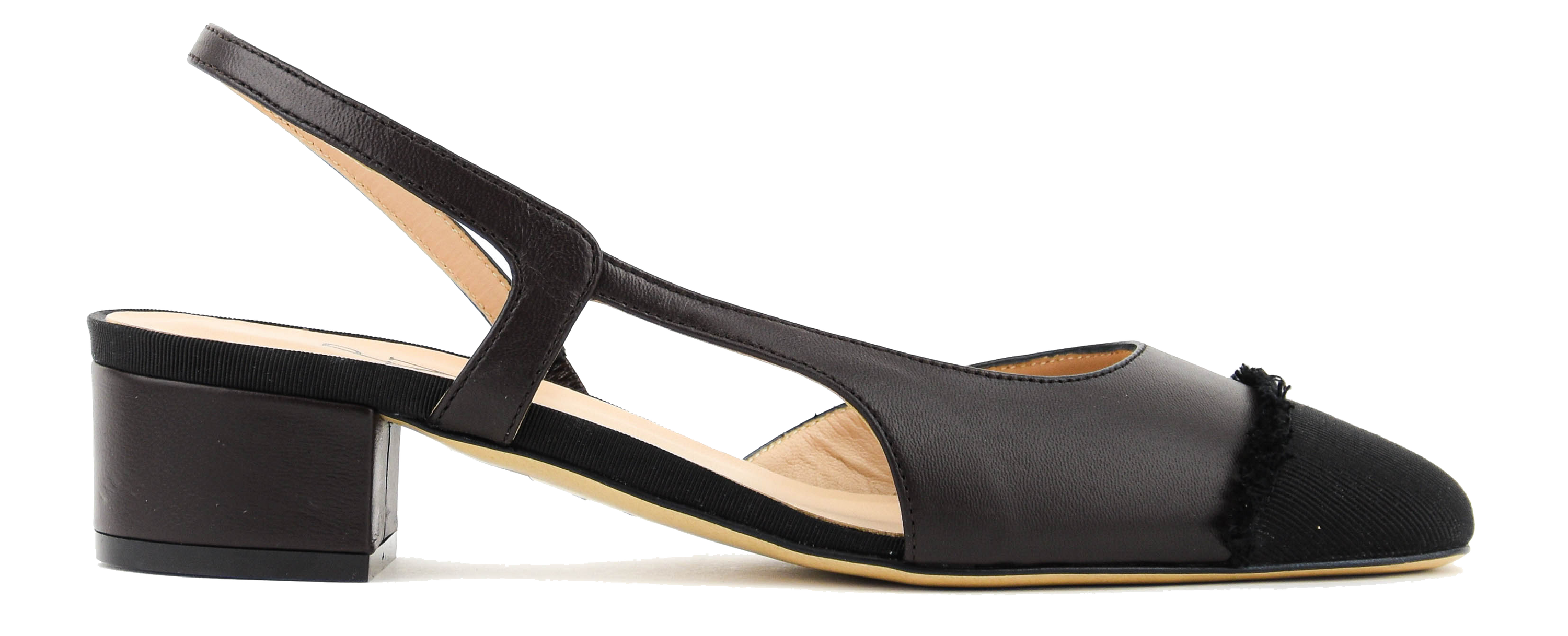 PAUL WARMER LOULOU SLINGBACK BALLERINA DARK BROWN