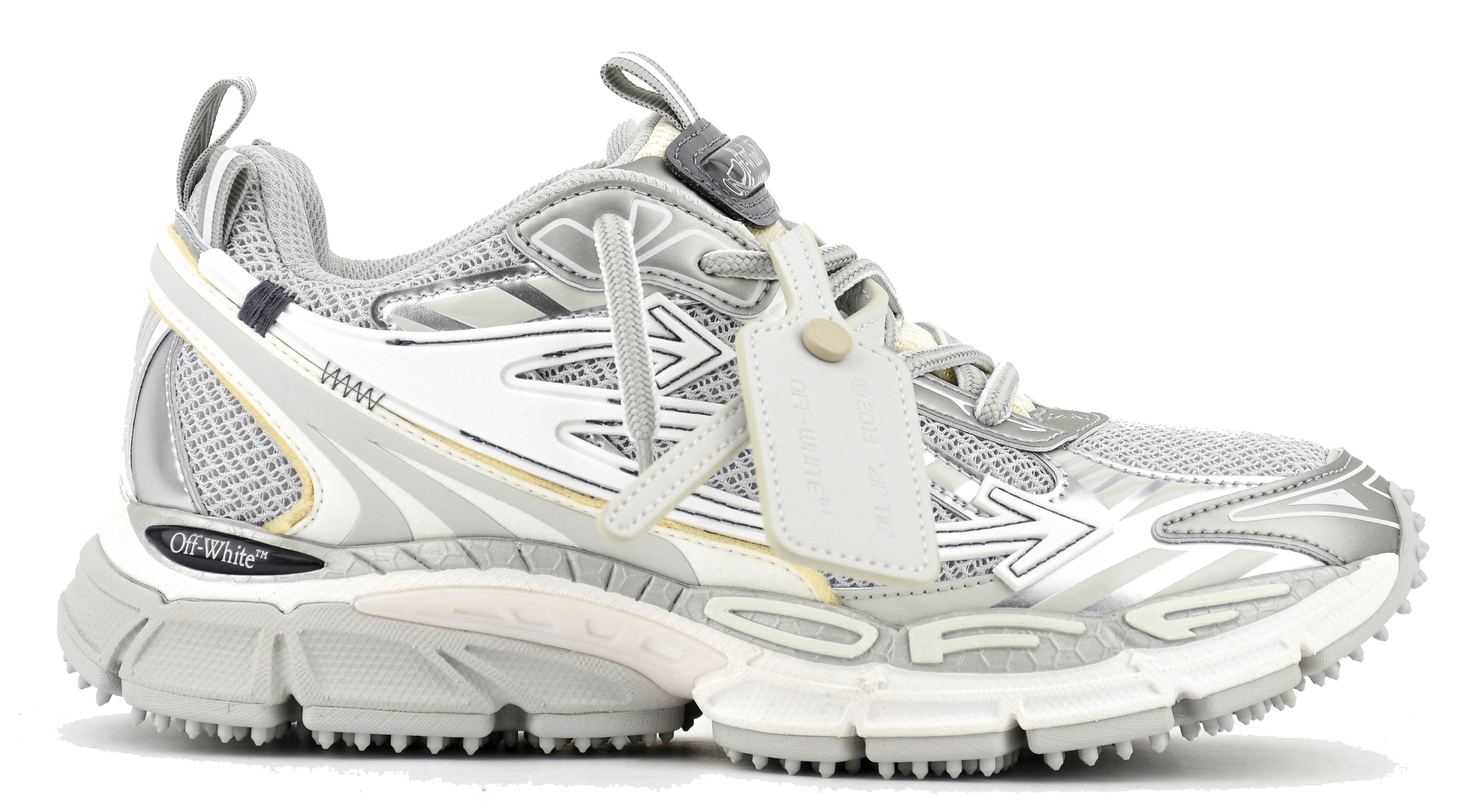 OFF WHITE BE RIGHT BACK GREY SILVER - Main Image