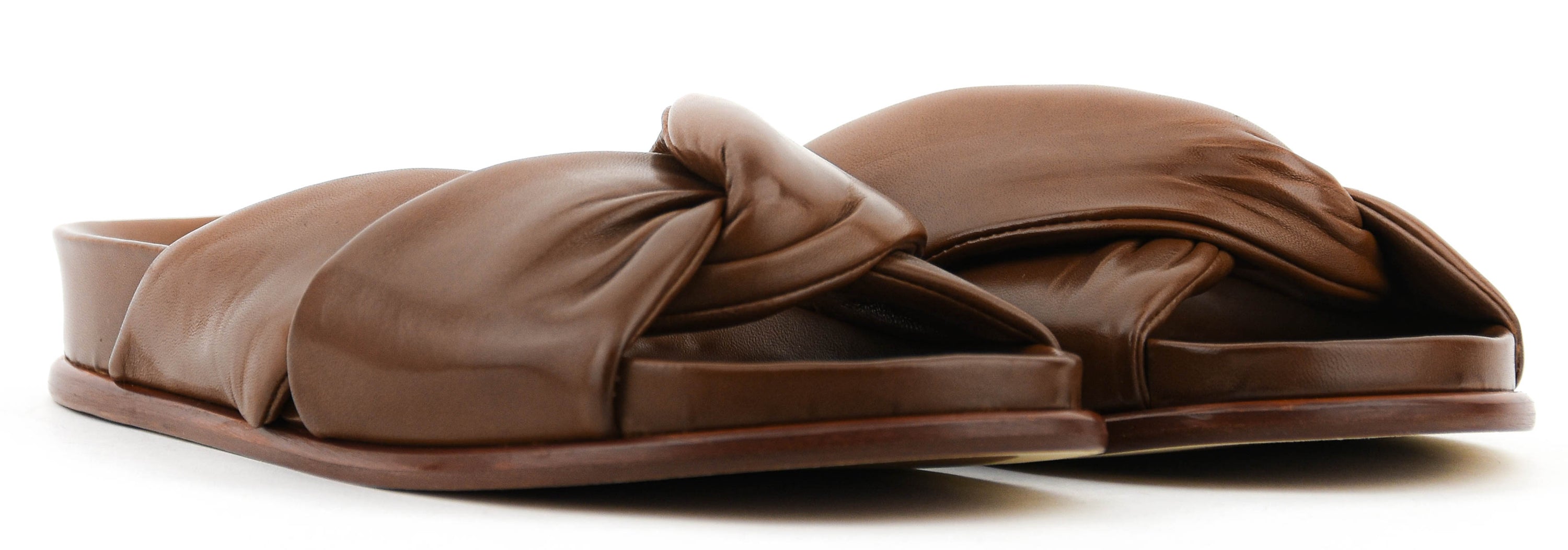 PAUL WARMER TWISTED NAPPA SANDAL COGNAC