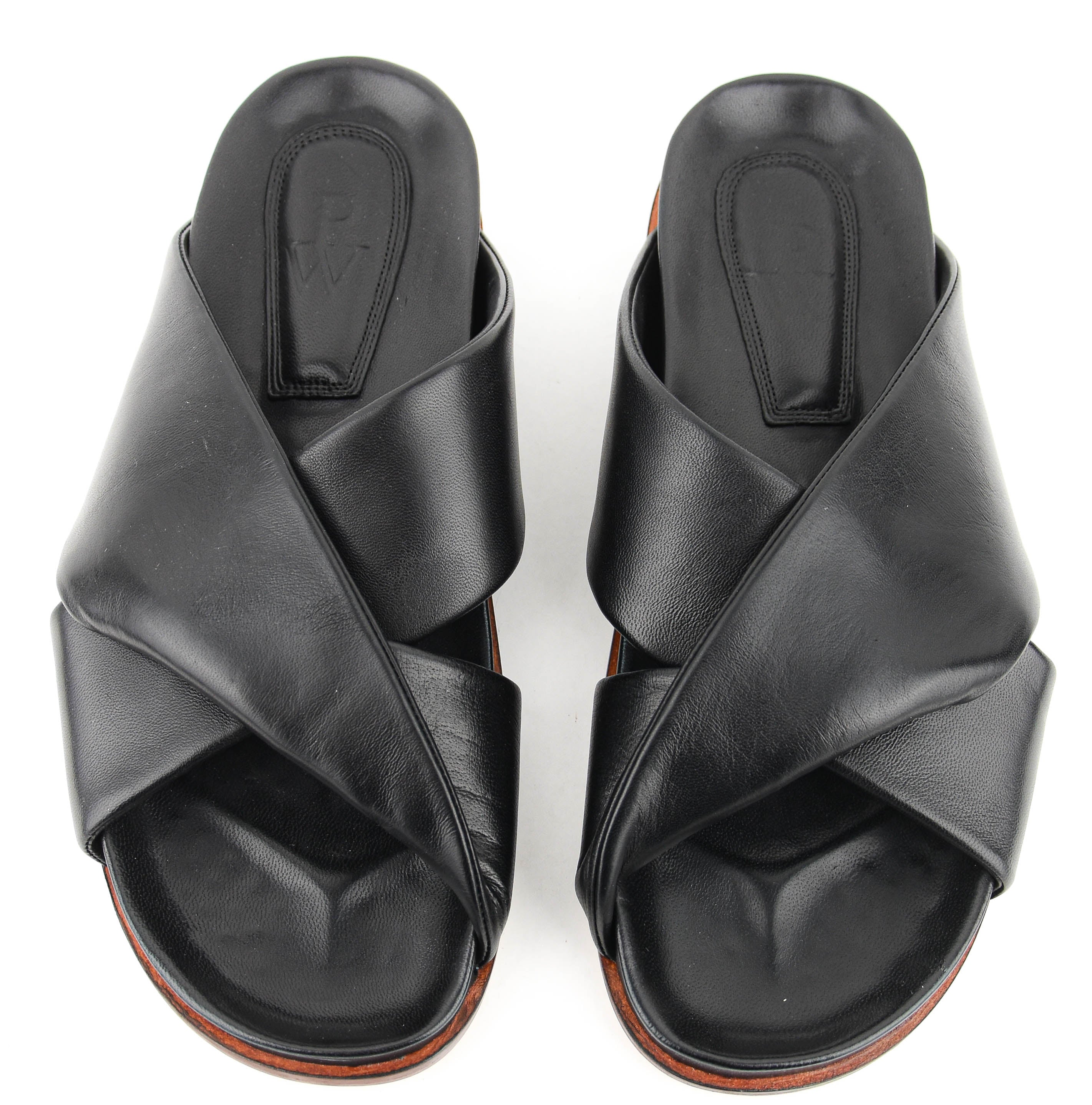 PAUL WARMER TWISTED NAPPA SANDAL BLACK