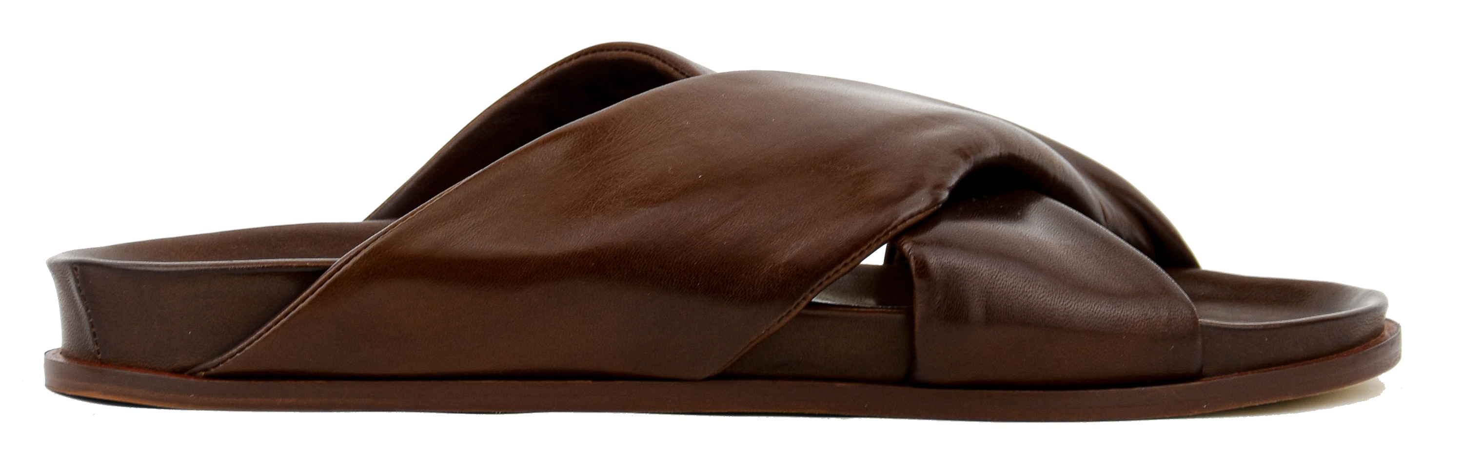 PAUL WARMER TWISTED NAPPA SANDAL COGNAC