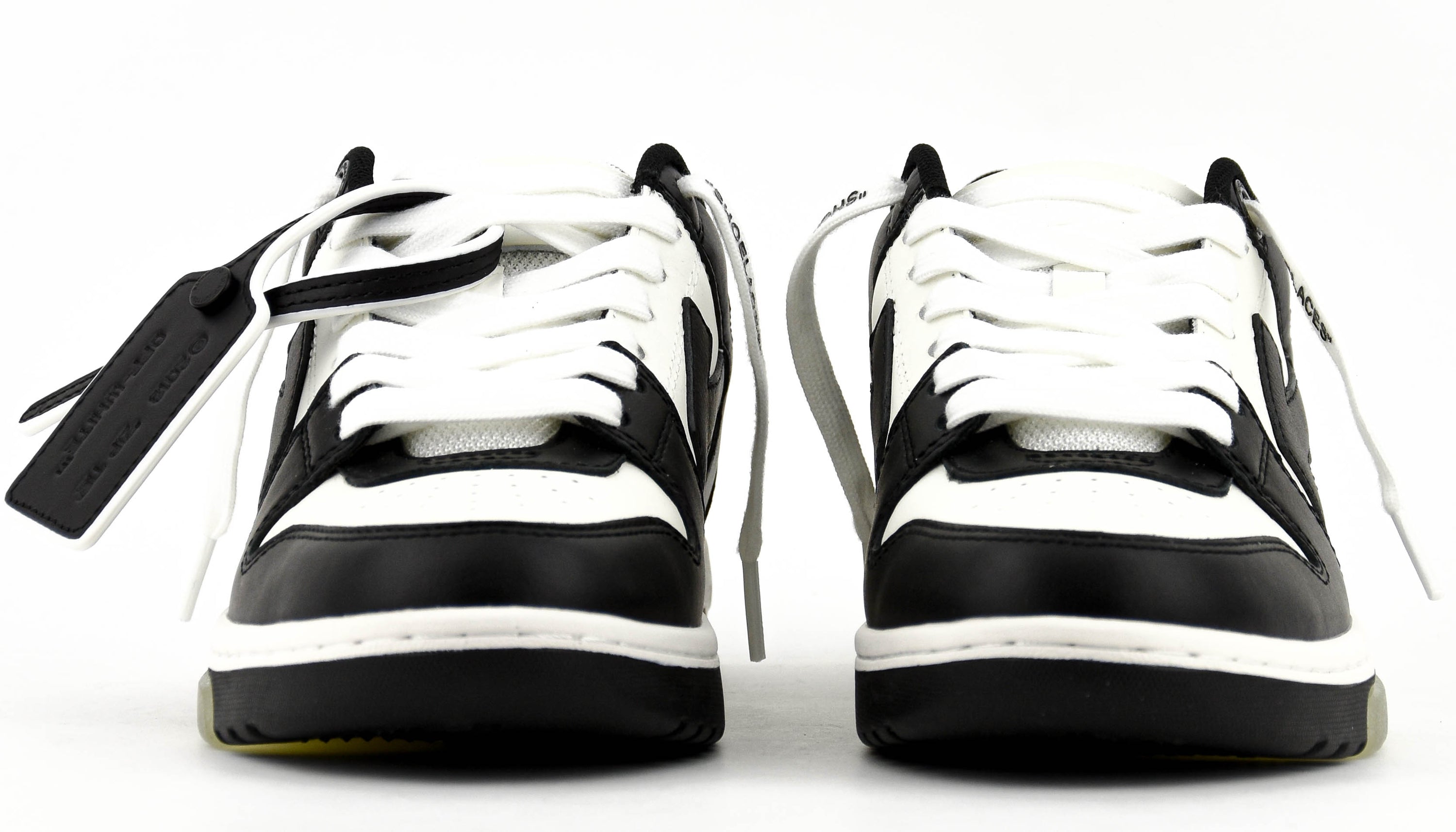 OFF WHITE OUT OFF OFFICE CALF LEATHER WHITE BLACK