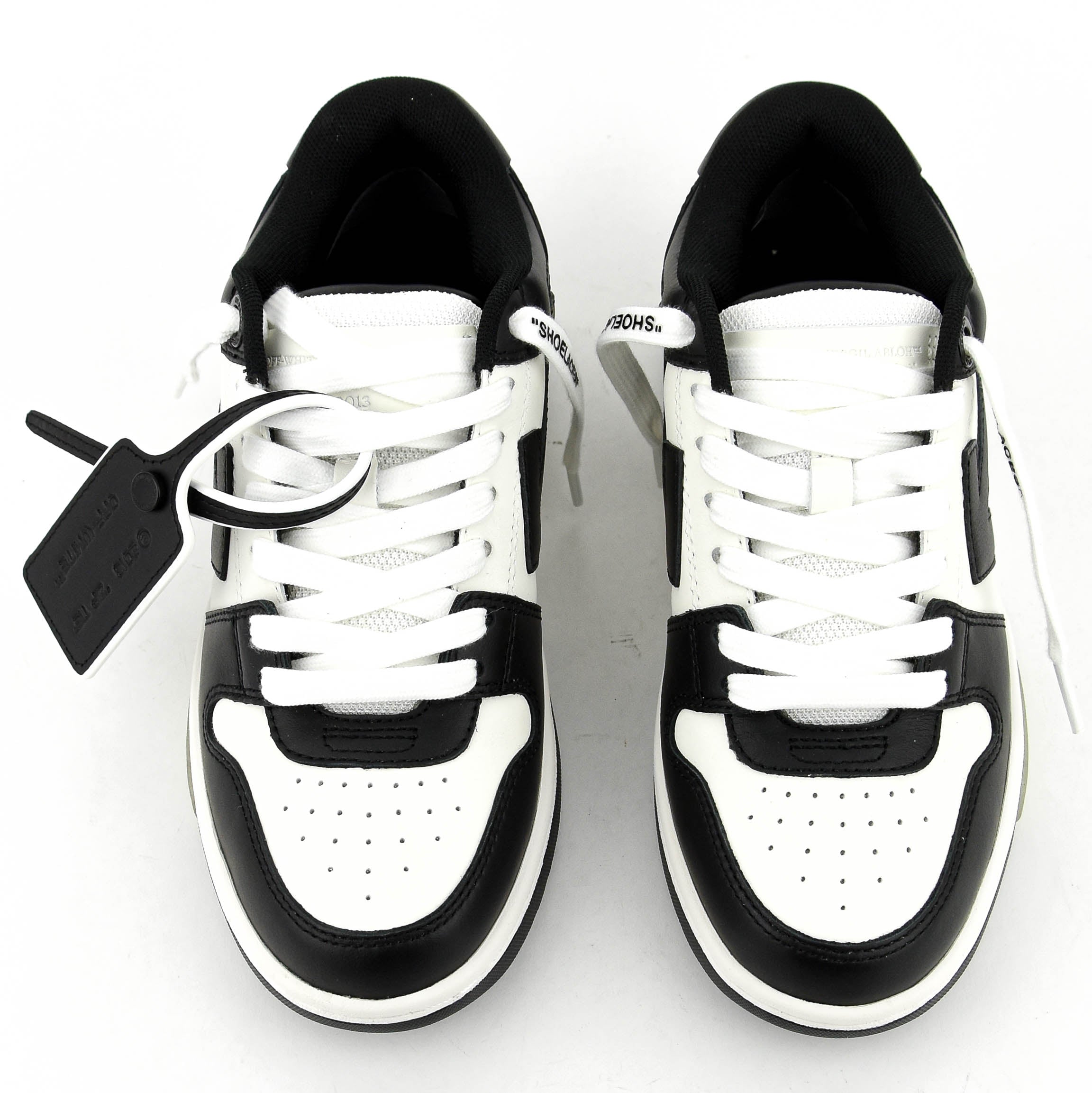 OFF WHITE OUT OFF OFFICE CALF LEATHER WHITE BLACK
