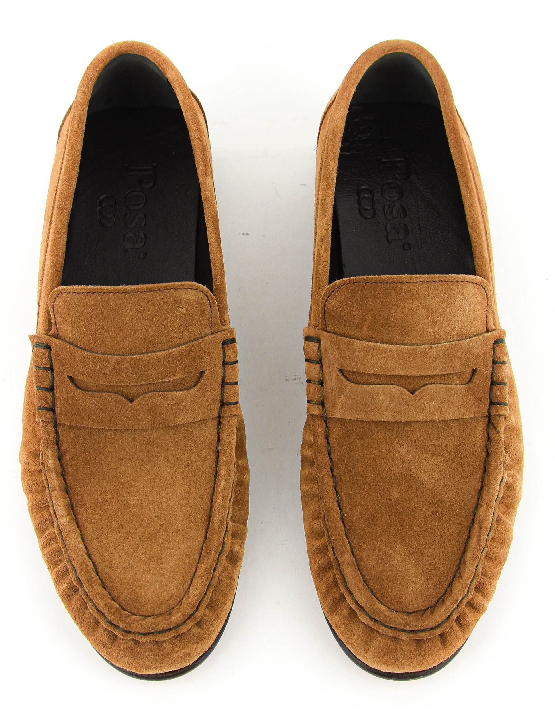 POSA PENNY LOAFER WRINKLE COGNAC
