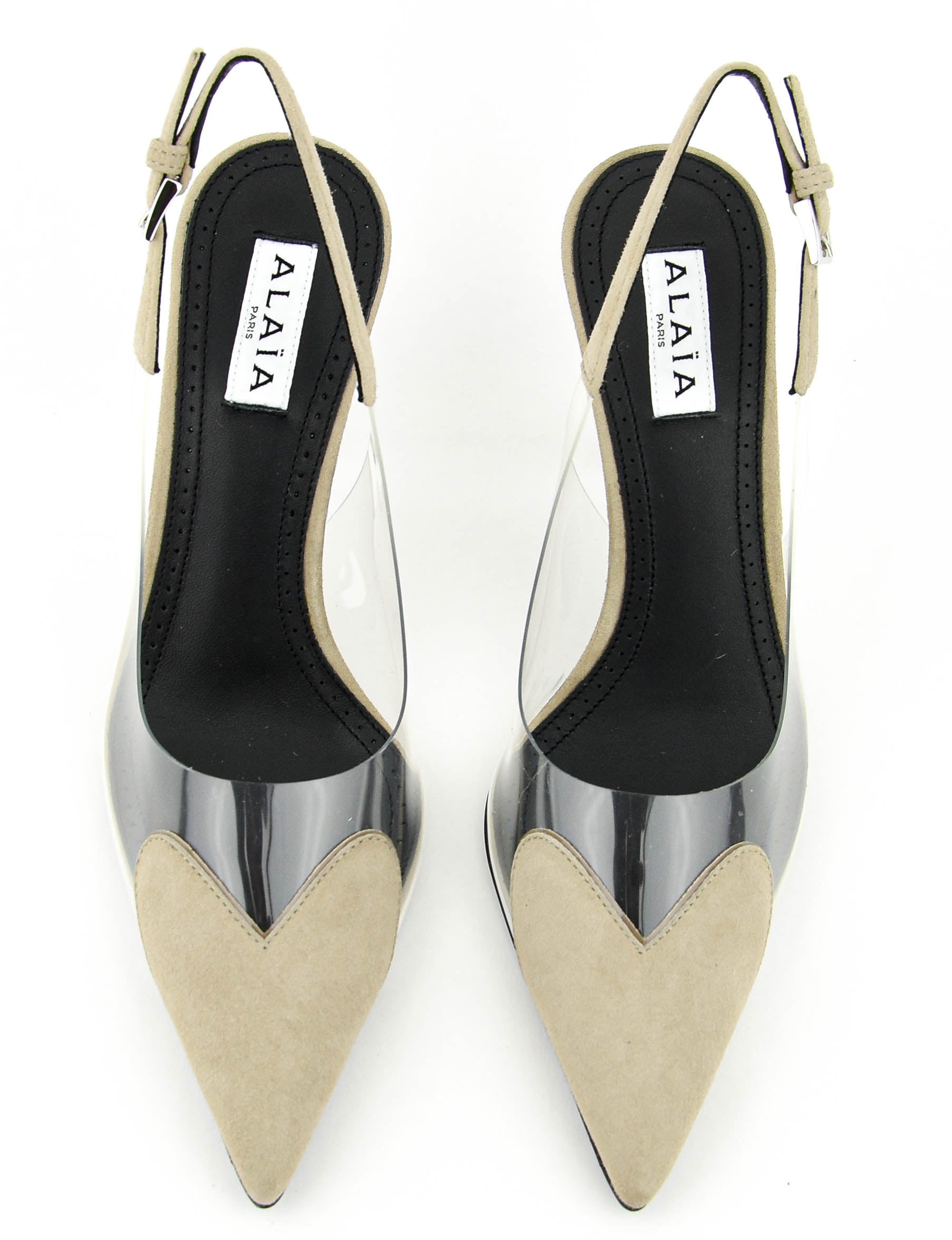 ALAIA LE COEUR SLING 90 GREGE