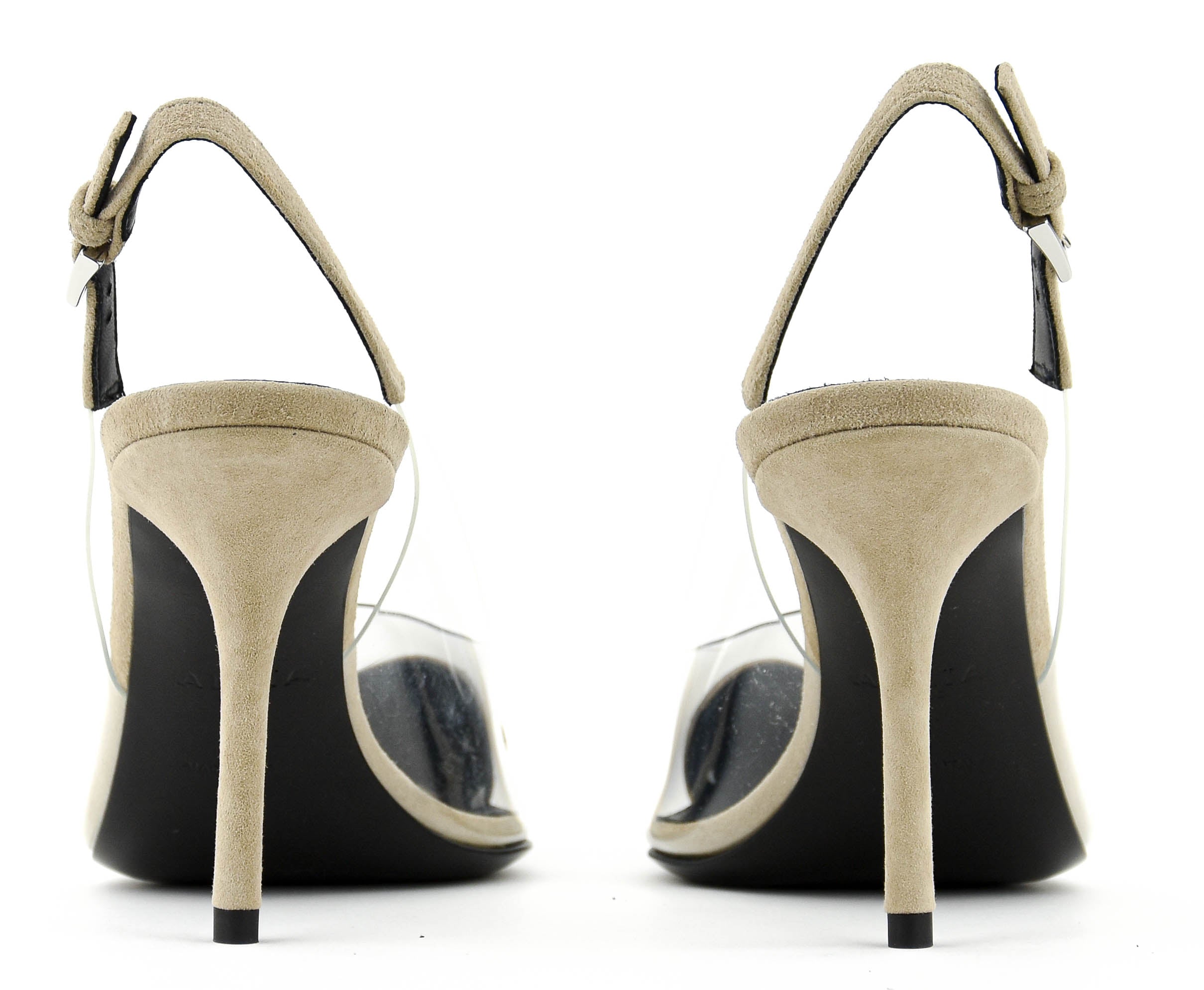 ALAIA LE COEUR SLING 90 GREGE