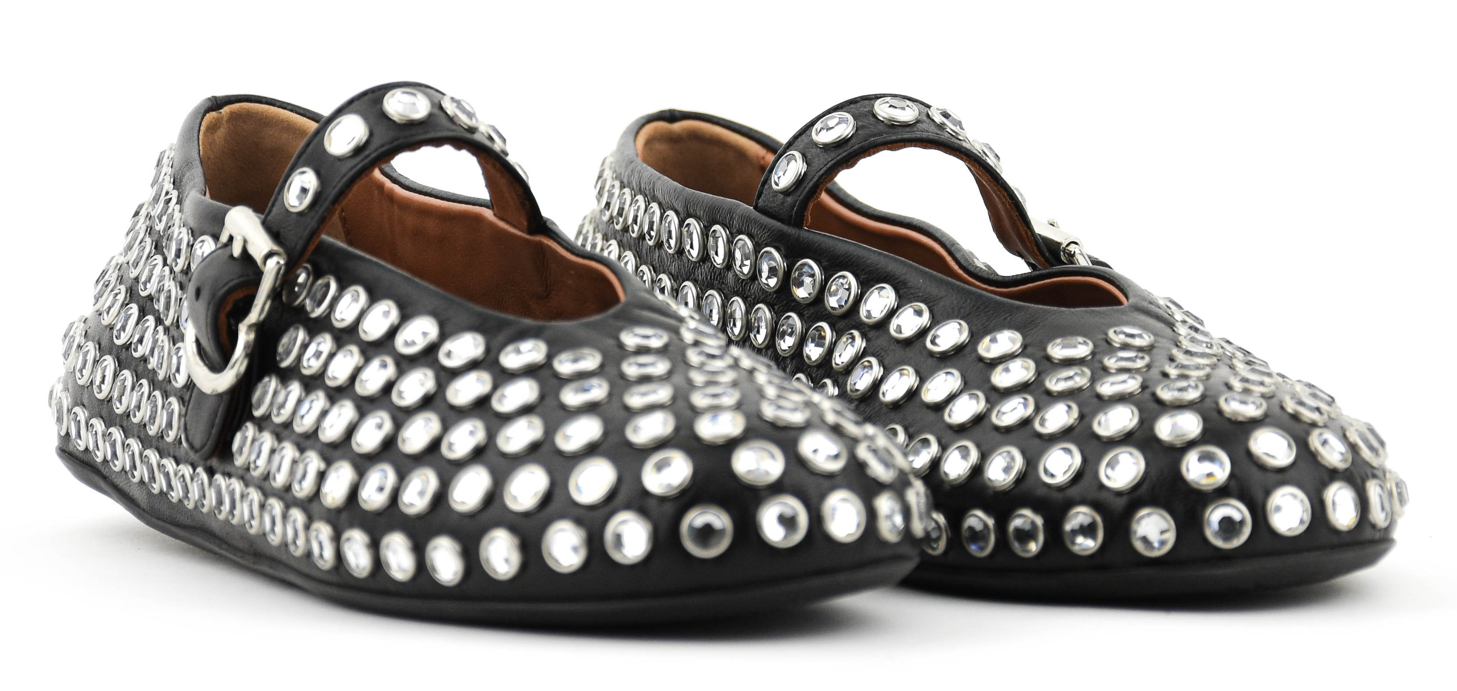 ALAIA STRASS BALLERINA BLACK