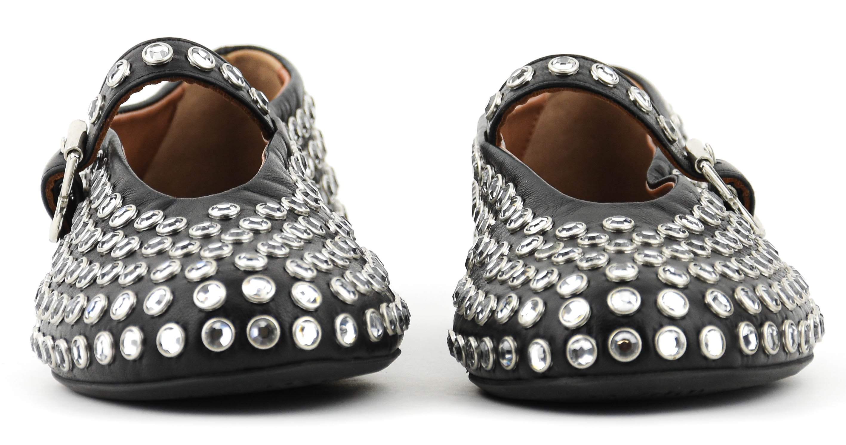 ALAIA STRASS BALLERINA BLACK
